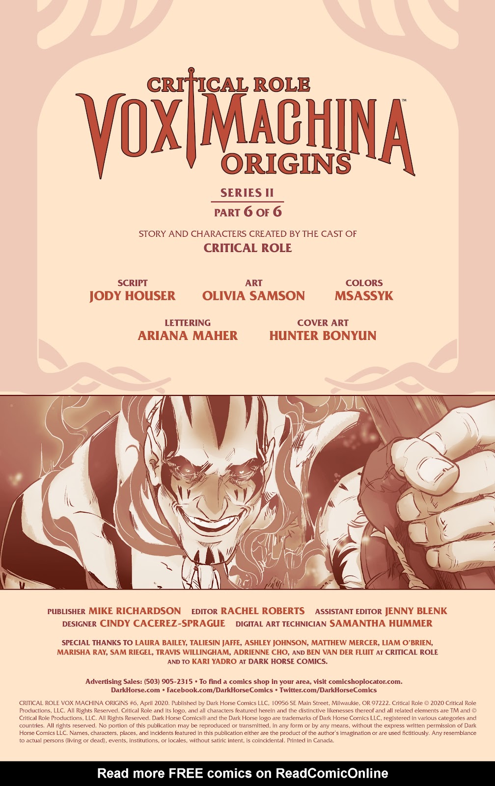 Critical Role Vox Machina Origins (2019) issue 6 - Page 2
