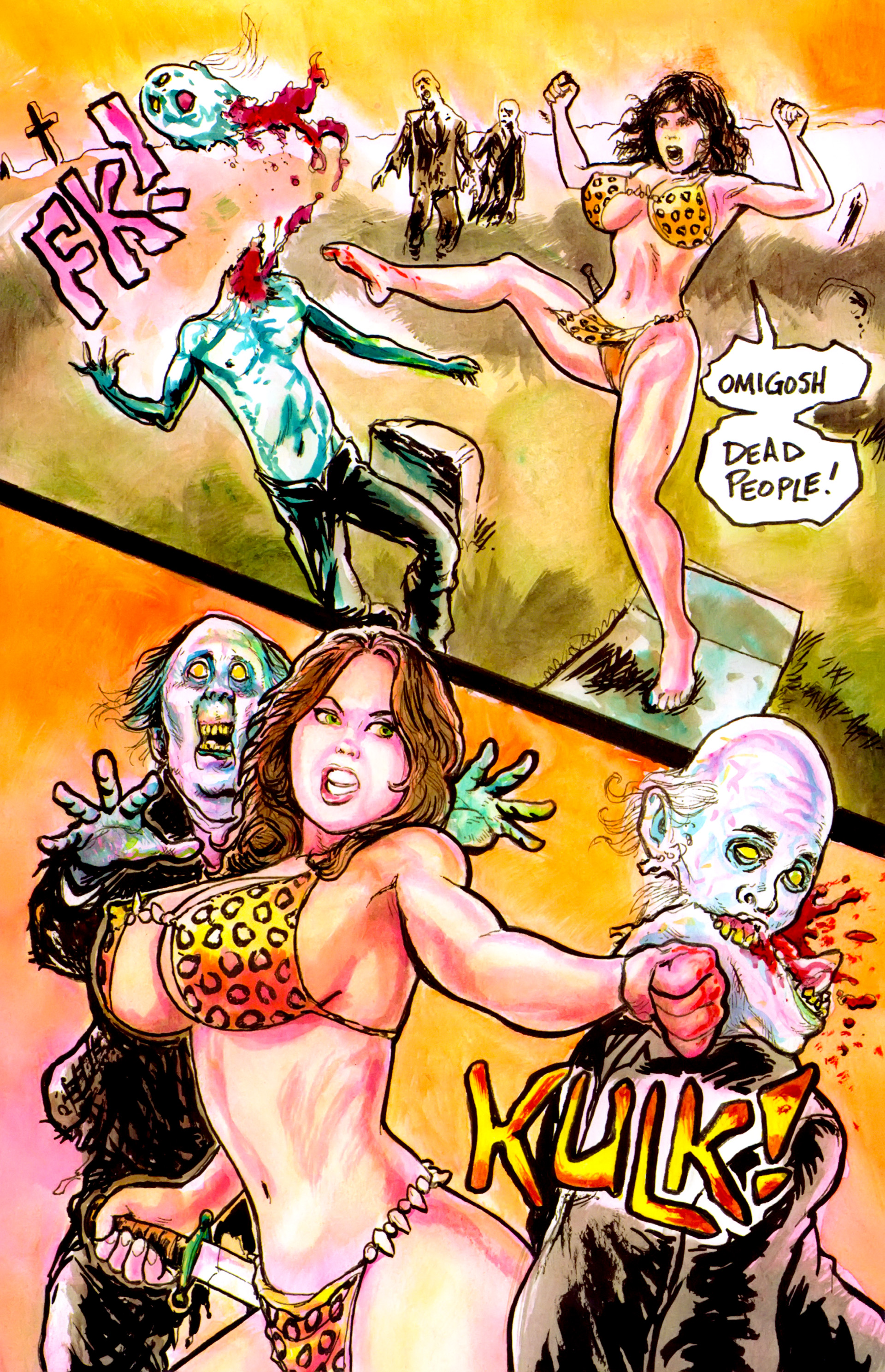 Read online Cavewoman: The Zombie Situation comic -  Issue #1 - 9