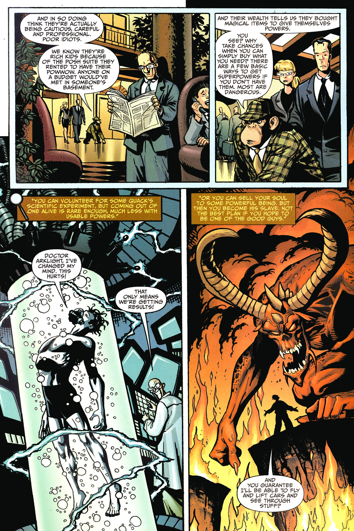 Read online The Helmet of Fate: Detective Chimp comic -  Issue # Full - 6