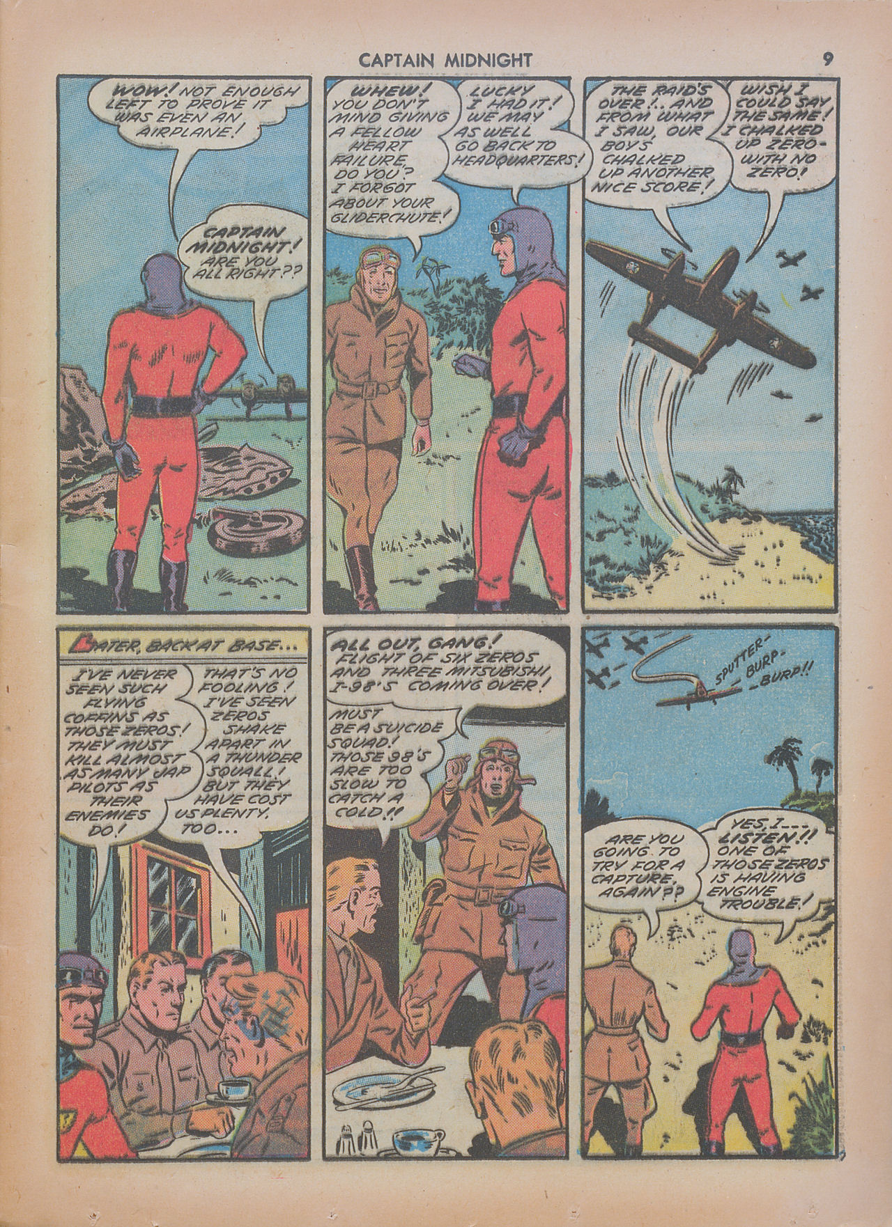 Read online Captain Midnight (1942) comic -  Issue #7 - 9