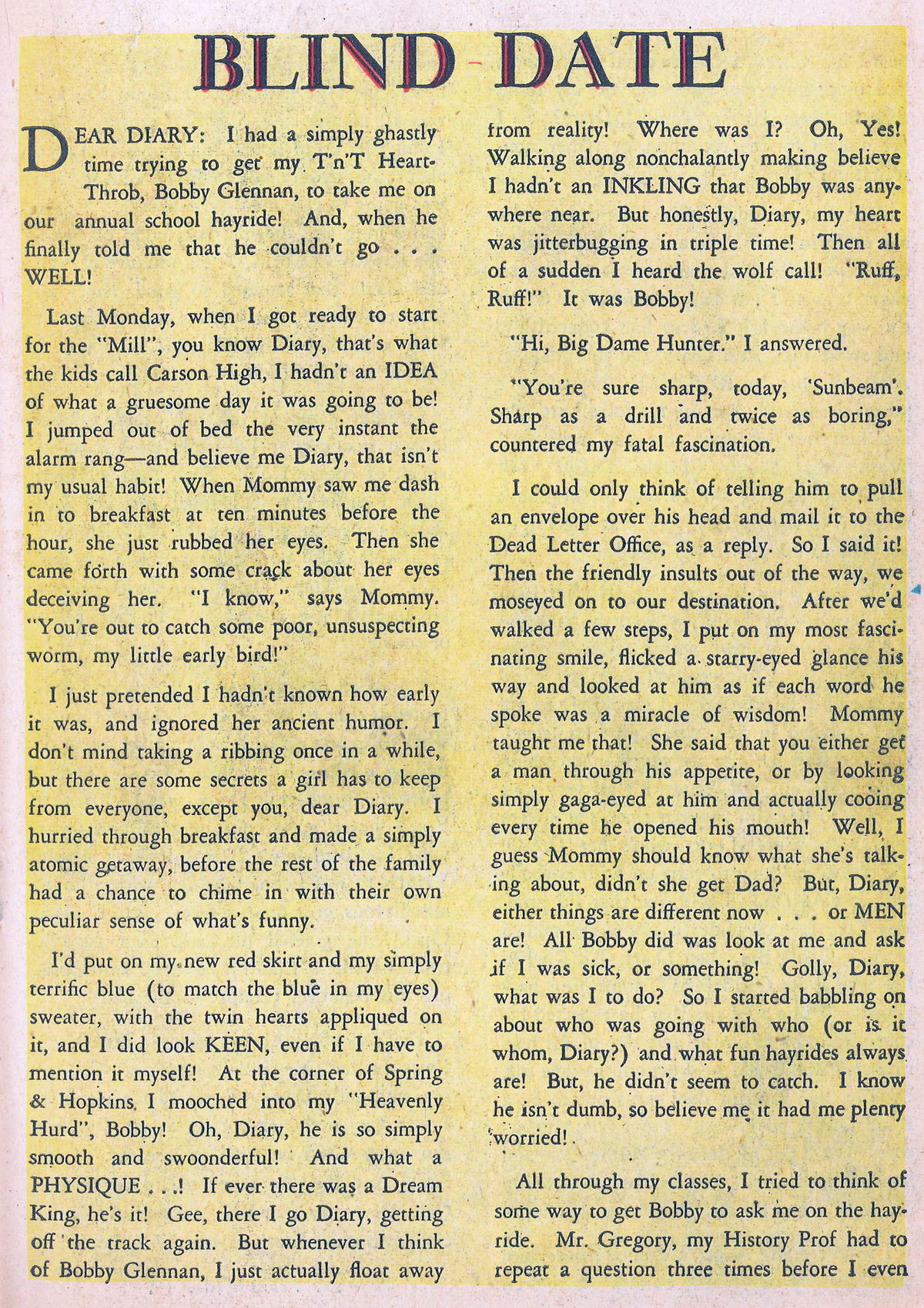 Read online Meet Corliss Archer comic -  Issue #2 - 19