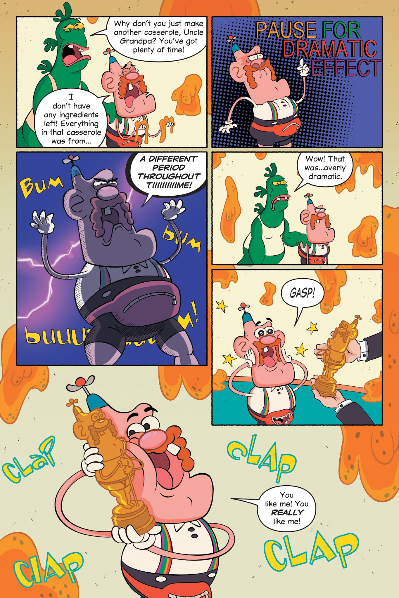 Read online Uncle Grandpa and the Time Casserole comic -  Issue # TPB - 18
