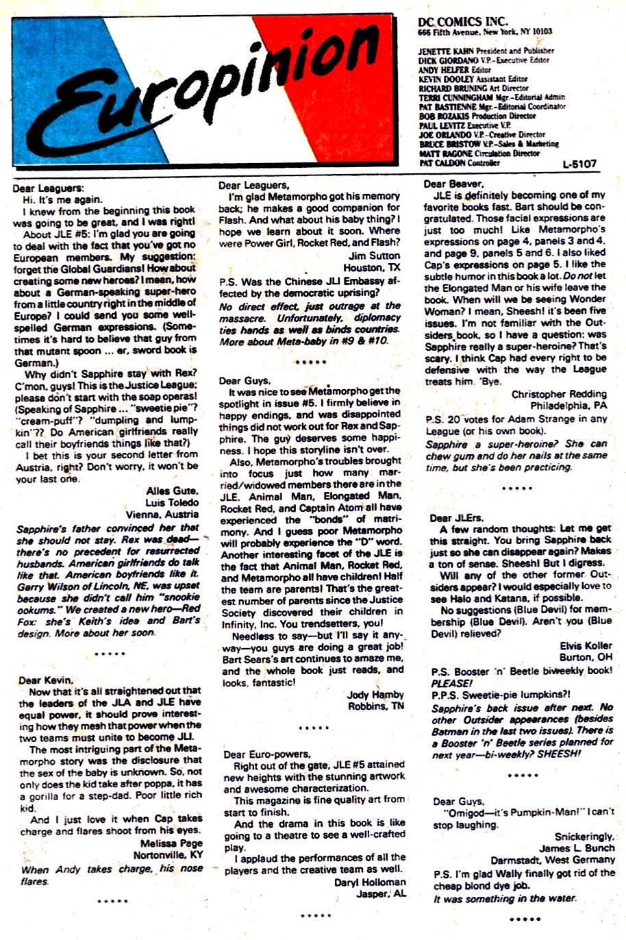 Read online Justice League Europe comic -  Issue #8 - 24