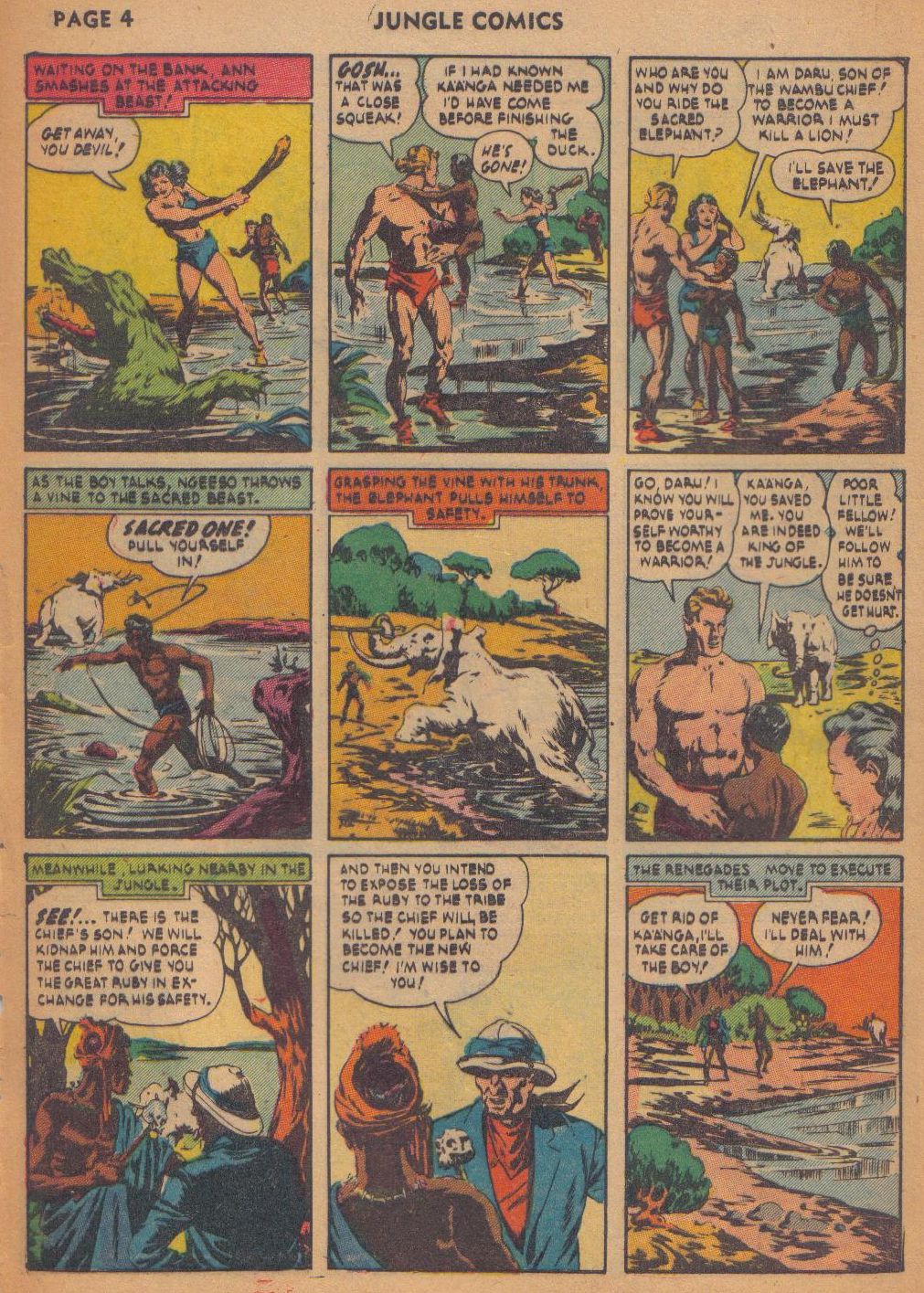 Read online Jungle Comics comic -  Issue #29 - 5