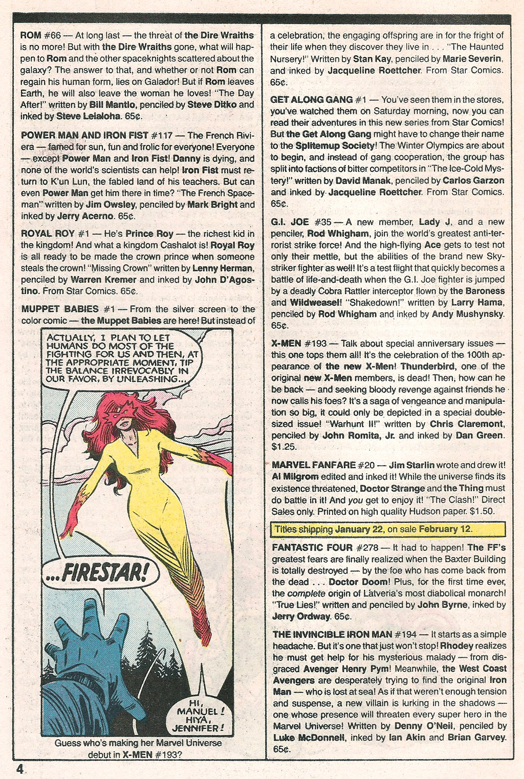 Marvel Age issue 25 - Page 6