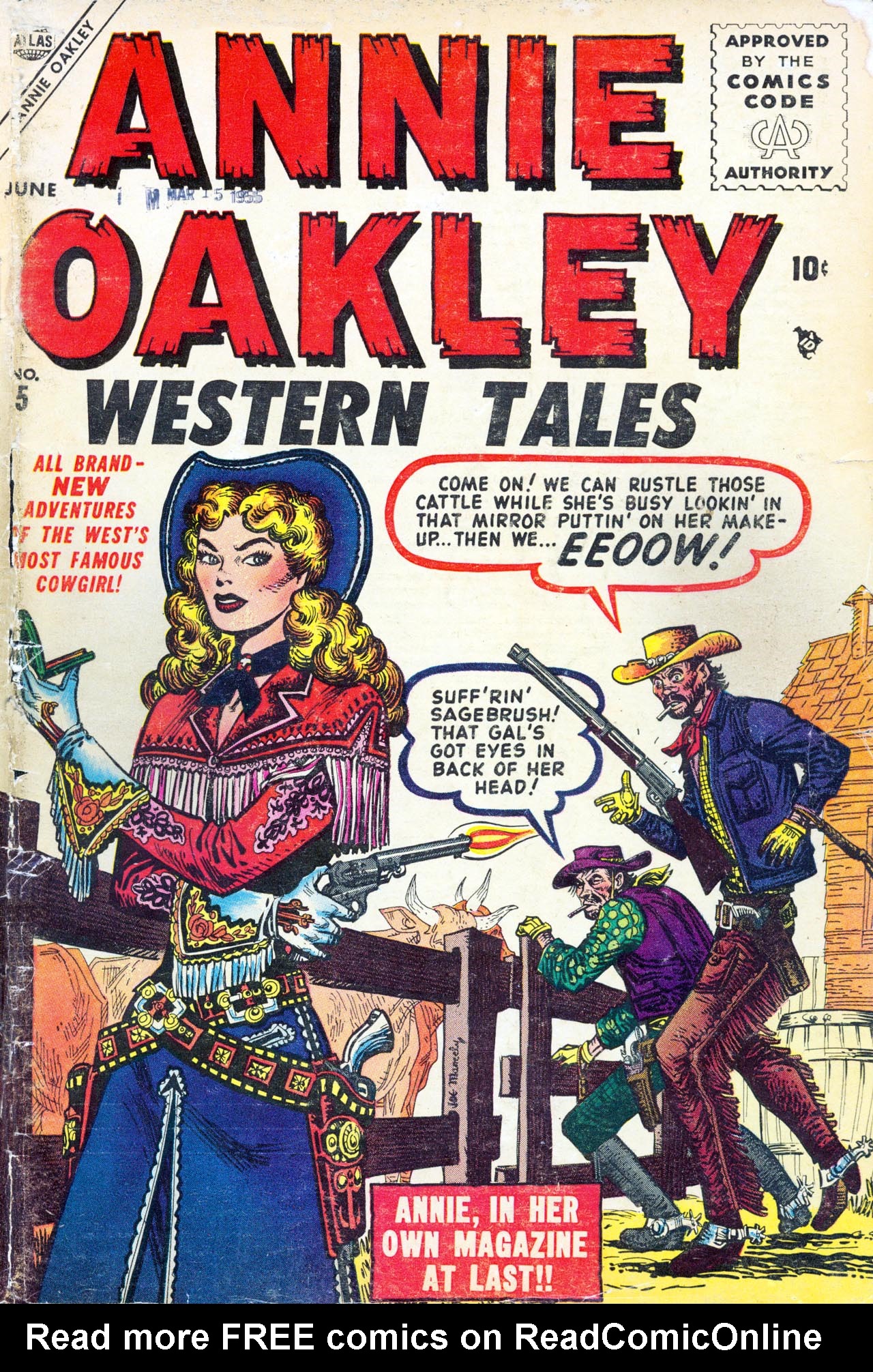 Read online Annie Oakley comic -  Issue #5 - 1