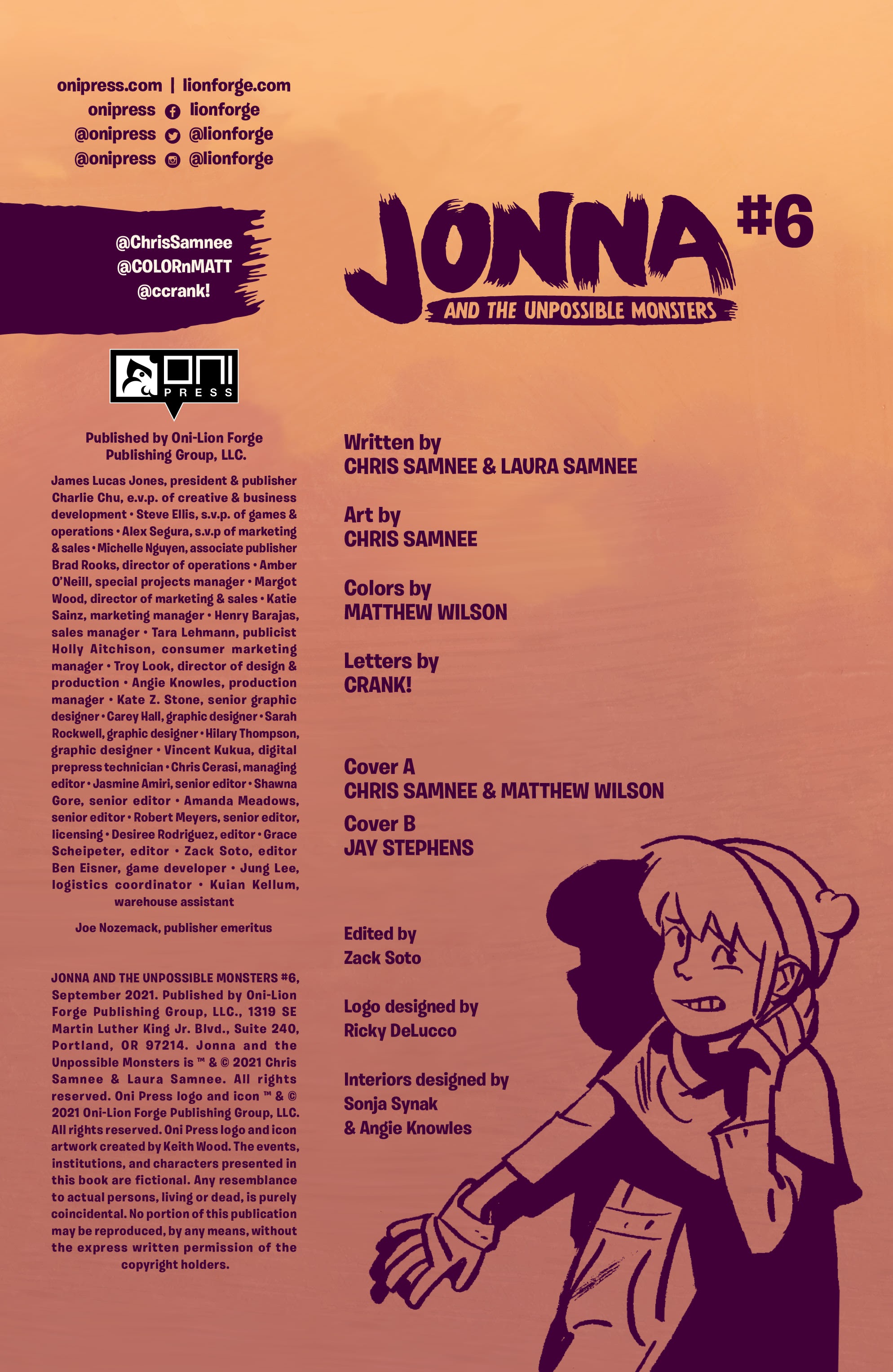 Read online Jonna and the Unpossible Monsters comic -  Issue #6 - 2