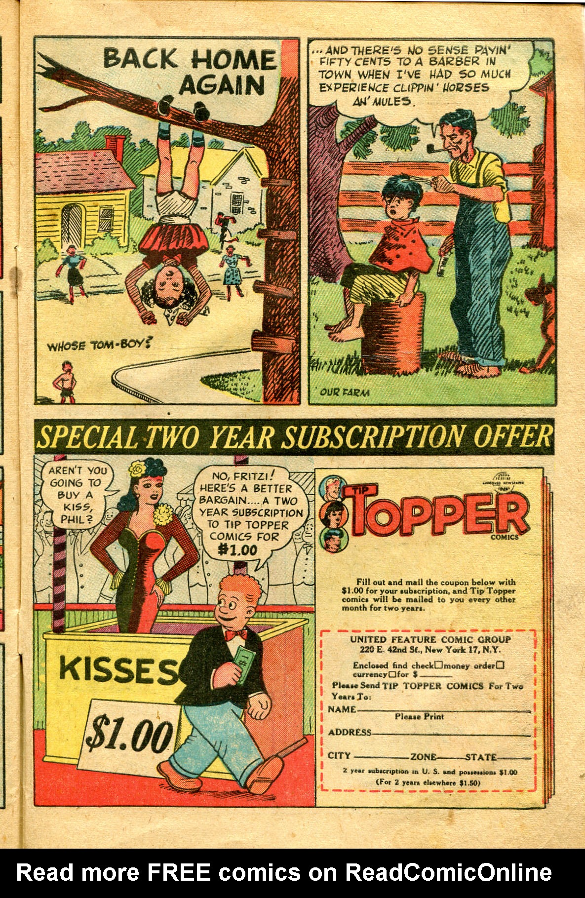Read online Tip Topper Comics comic -  Issue #6 - 33
