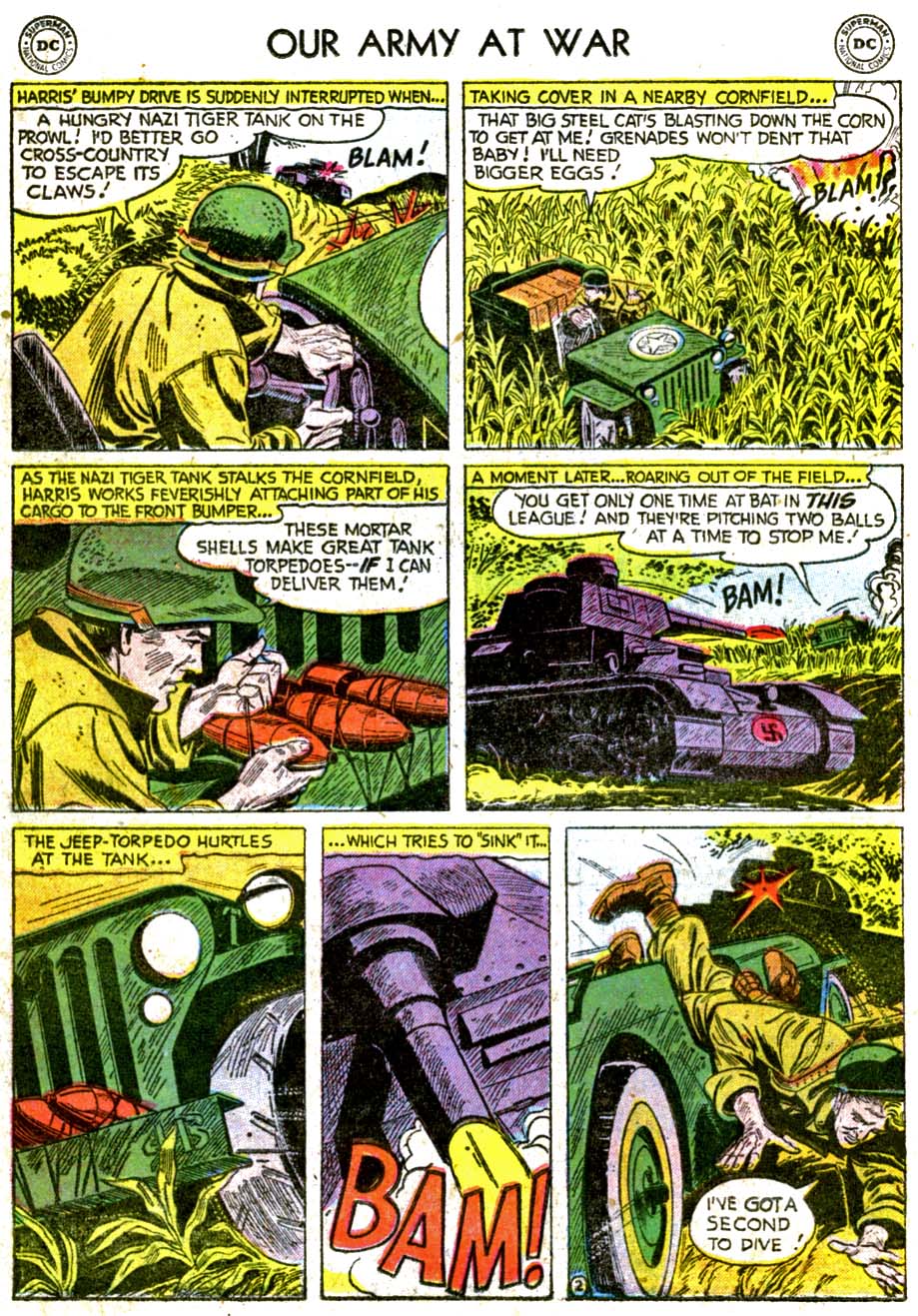 Read online Our Army at War (1952) comic -  Issue #40 - 14