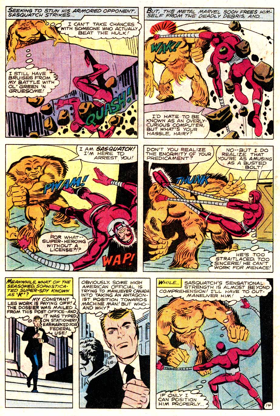 Read online Machine Man (1978) comic -  Issue #18 - 15