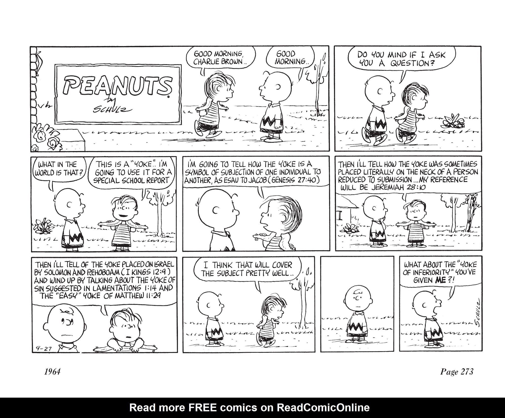 Read online The Complete Peanuts comic -  Issue # TPB 7 - 284