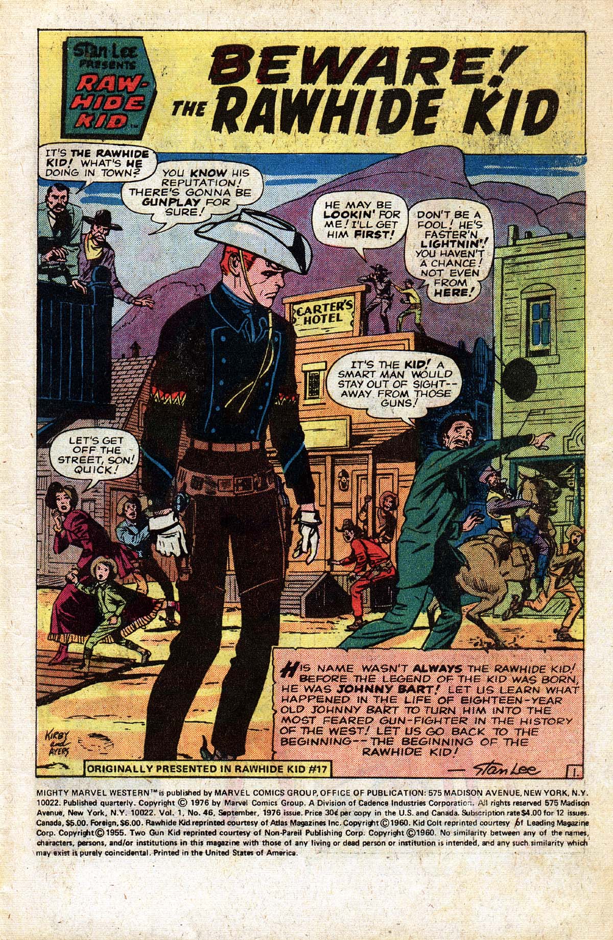 Read online The Mighty Marvel Western comic -  Issue #46 - 2