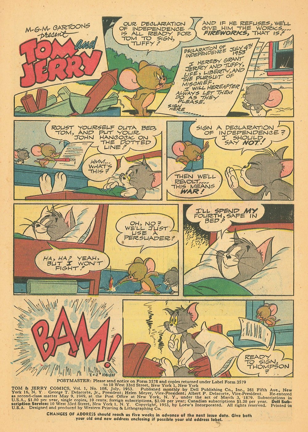 Read online Tom & Jerry Comics comic -  Issue #108 - 3