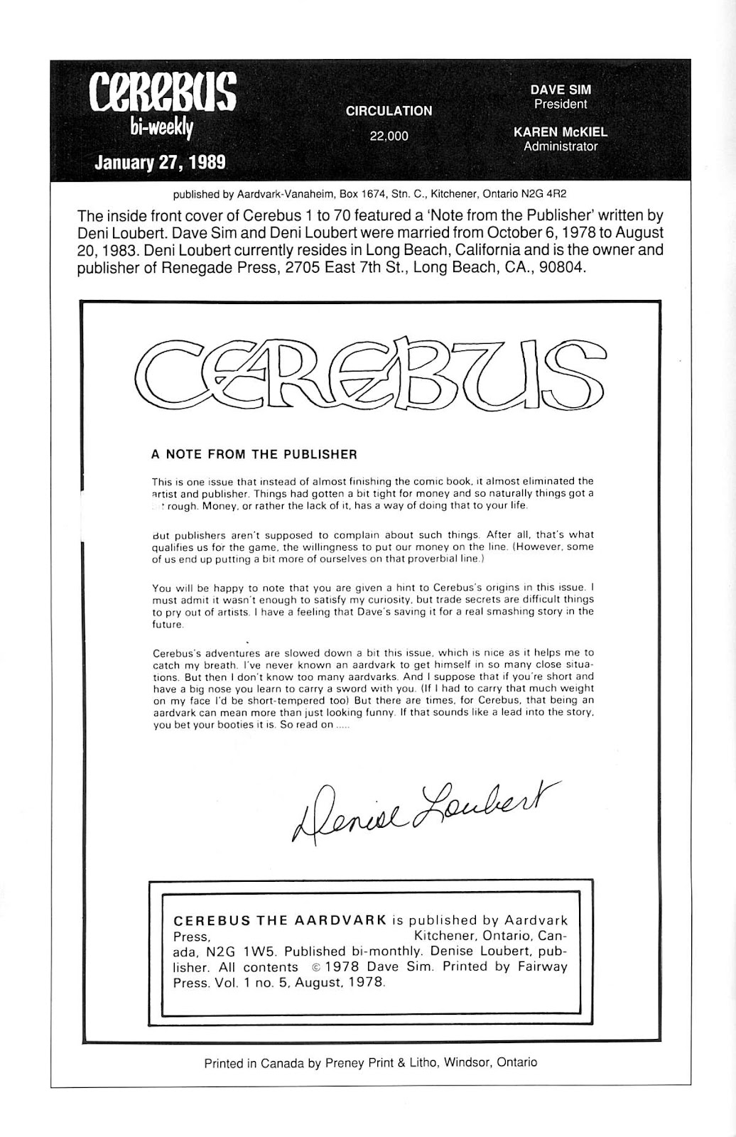 Cerebus issue 5 - Page 2