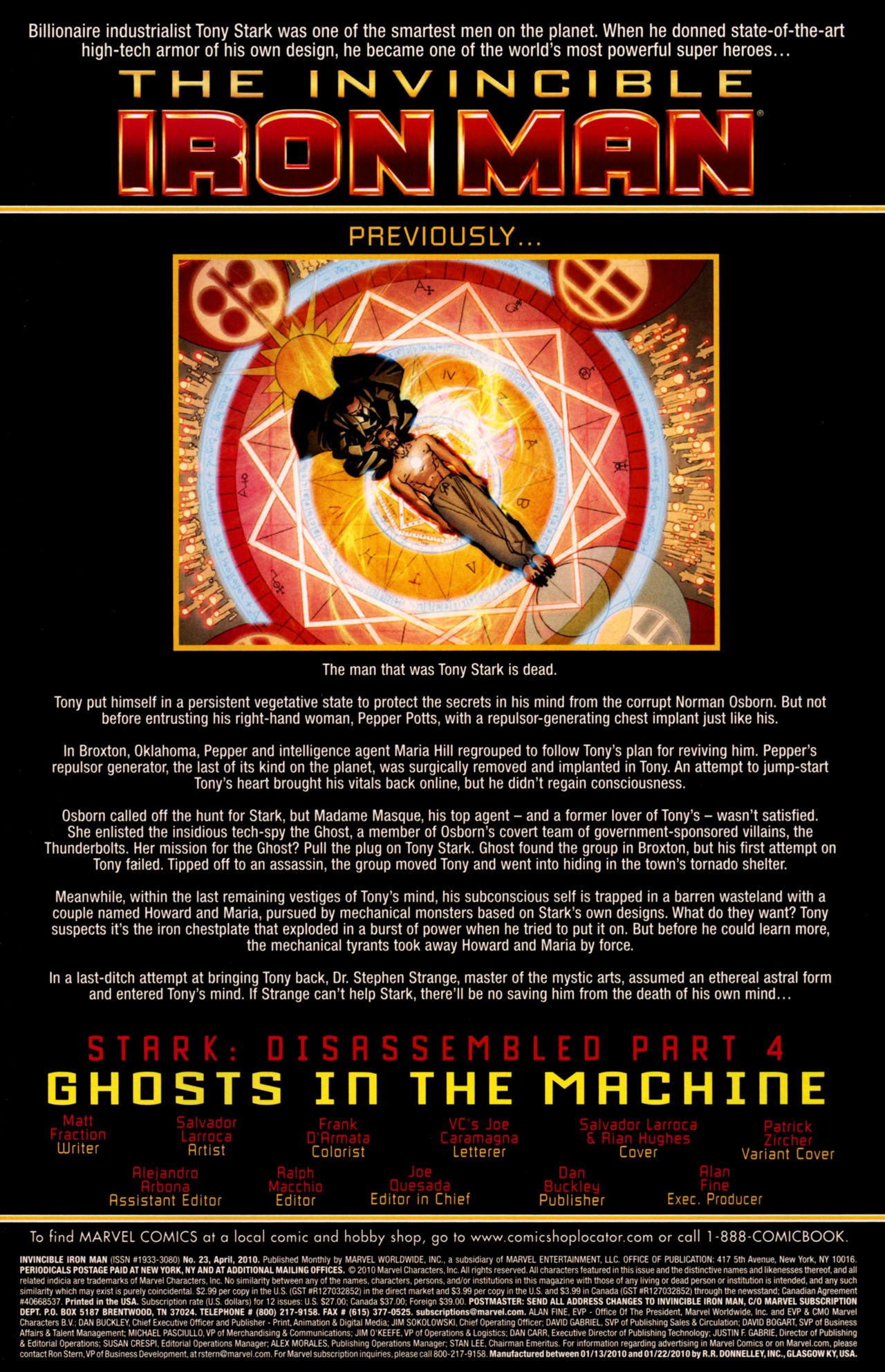 Read online The Invincible Iron Man (2008) comic -  Issue #23 - 2