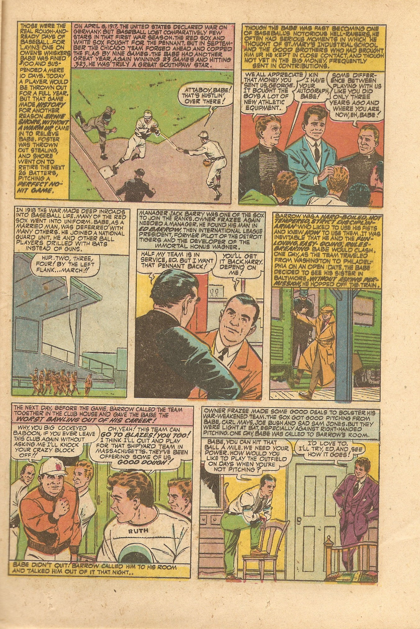 Read online Babe Ruth Sports Comics comic -  Issue #9 - 25