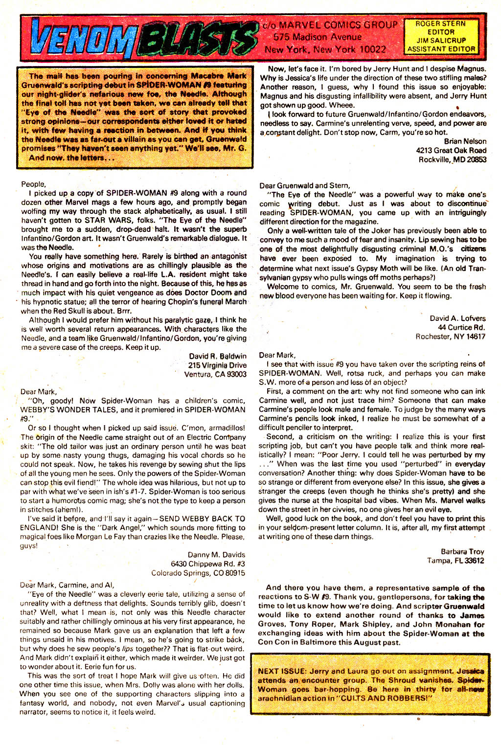 Read online Spider-Woman (1978) comic -  Issue #13 - 13