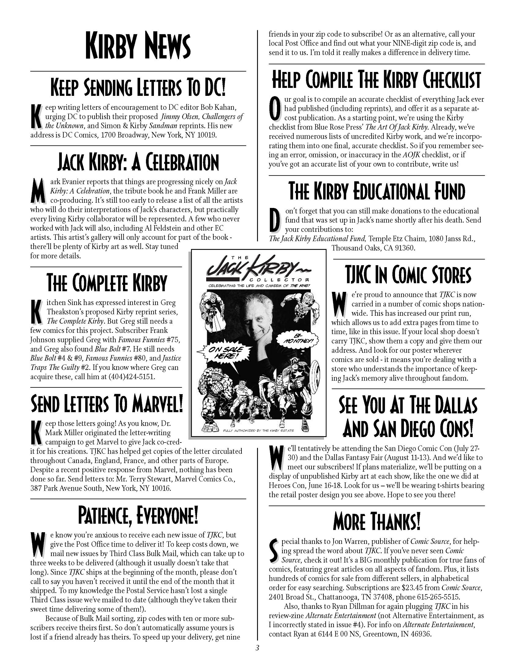 Read online The Jack Kirby Collector comic -  Issue #6 - 3