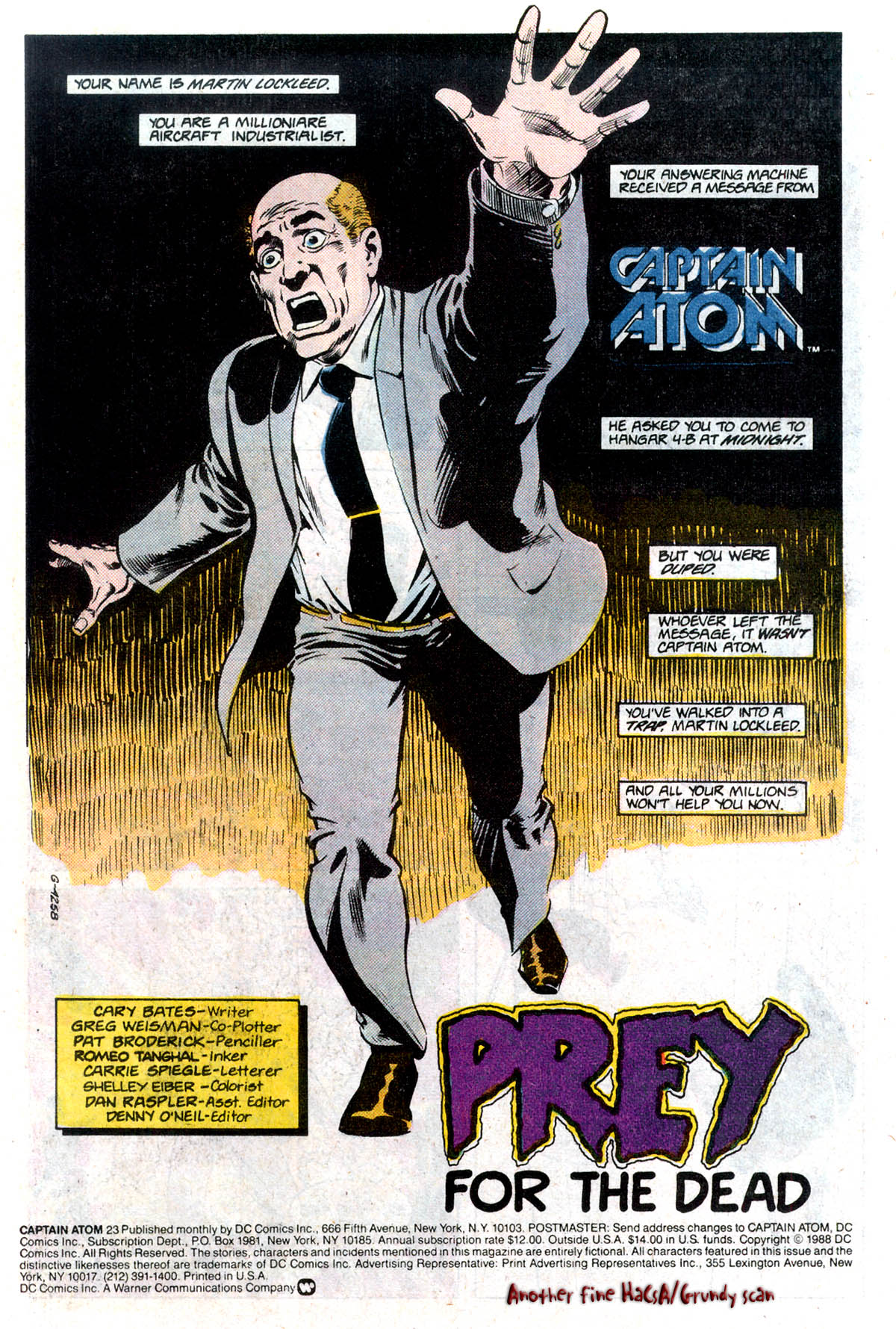 Read online Captain Atom (1987) comic -  Issue #23 - 2