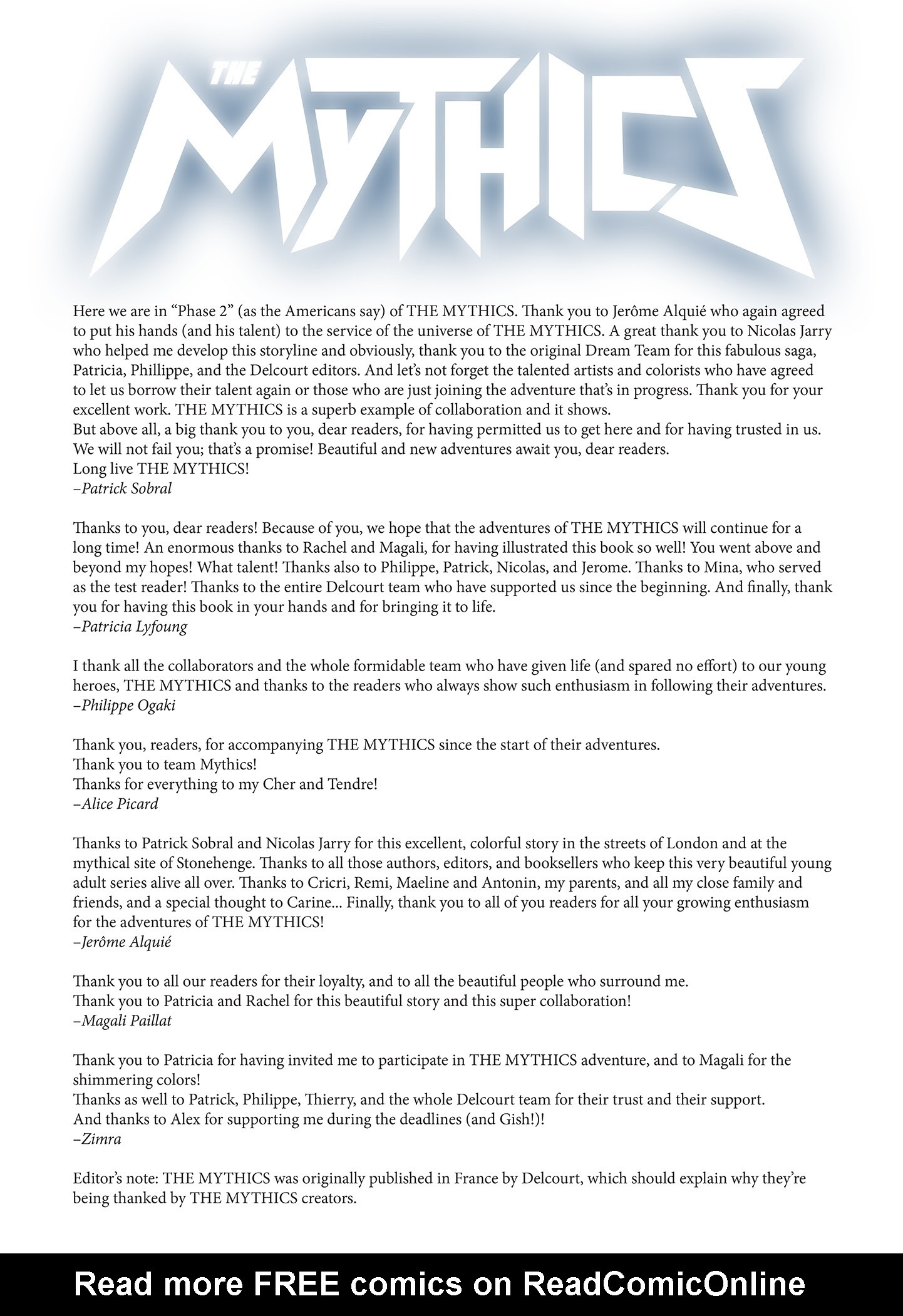 Read online The Mythics comic -  Issue # TPB 3 (Part 1) - 8