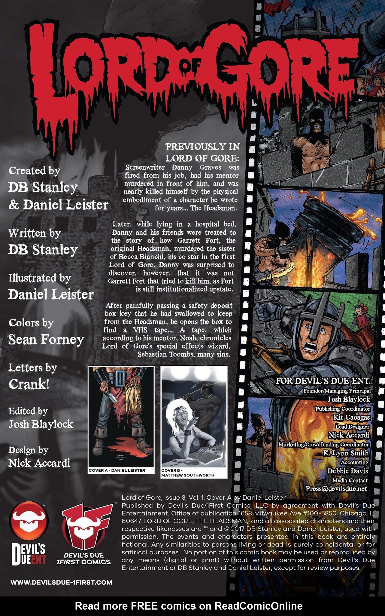 Read online Lord of Gore comic -  Issue #3 - 2