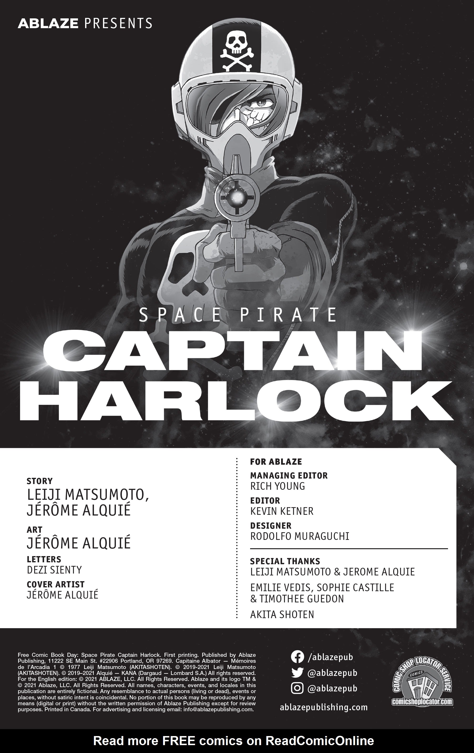Read online Free Comic Book Day 2021 comic -  Issue # Space Pirate Captain Harlock - 2