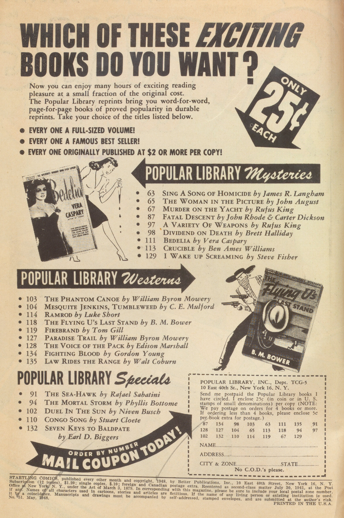 Read online Startling Comics comic -  Issue #51 - 2