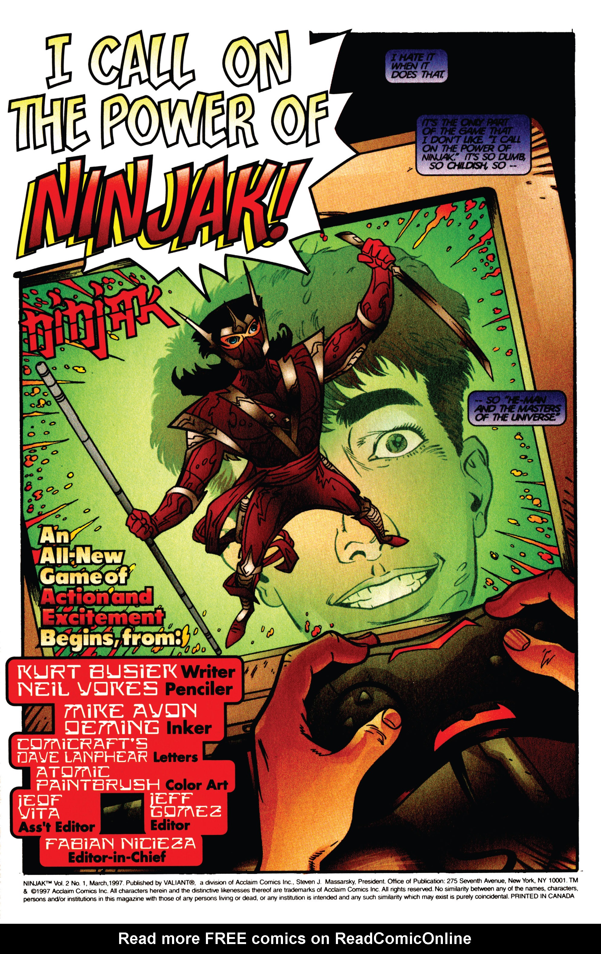 Read online Ninjak (1997) comic -  Issue #1 - 2