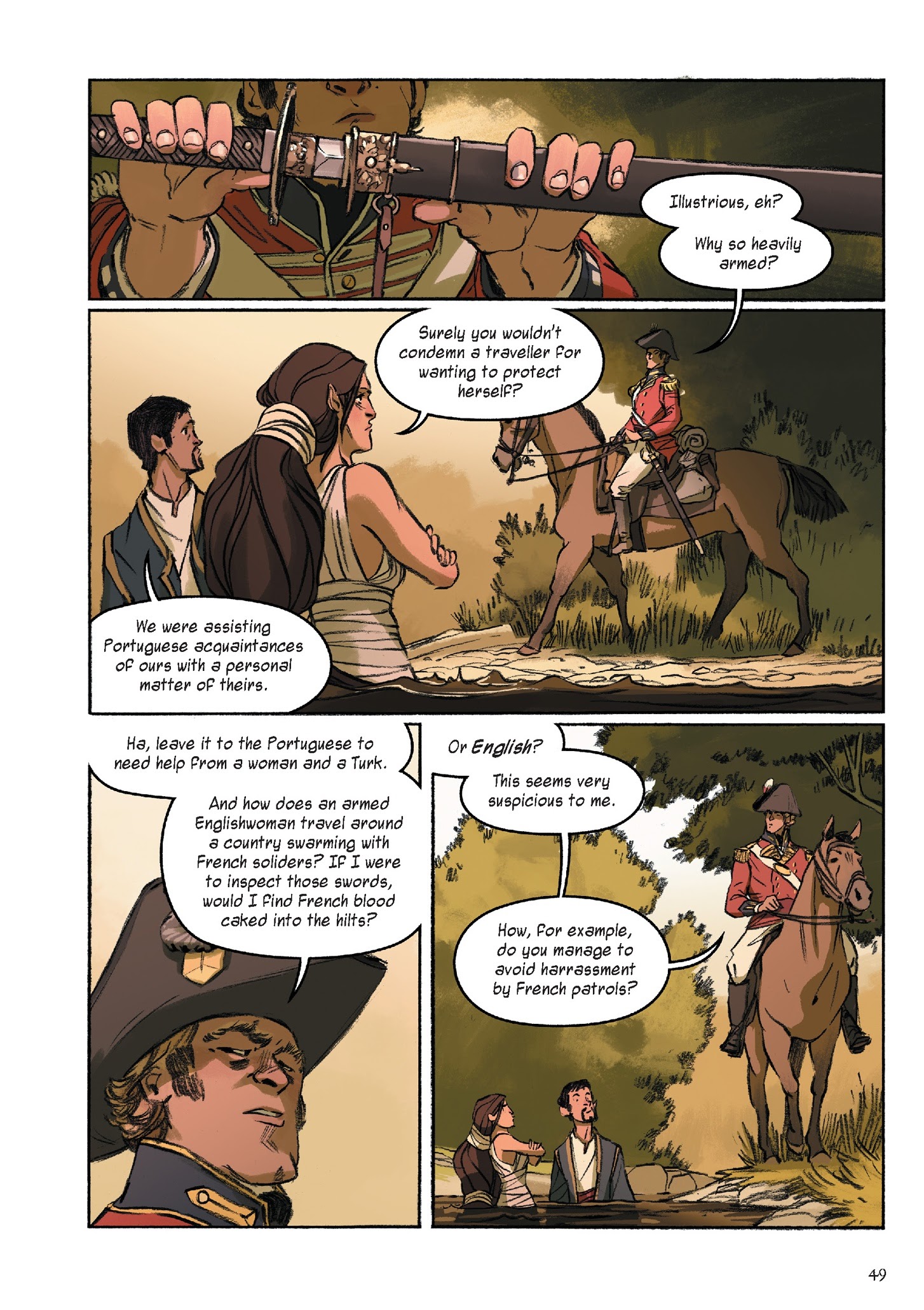 Read online Delilah Dirk and the King's Shilling comic -  Issue # TPB (Part 1) - 53