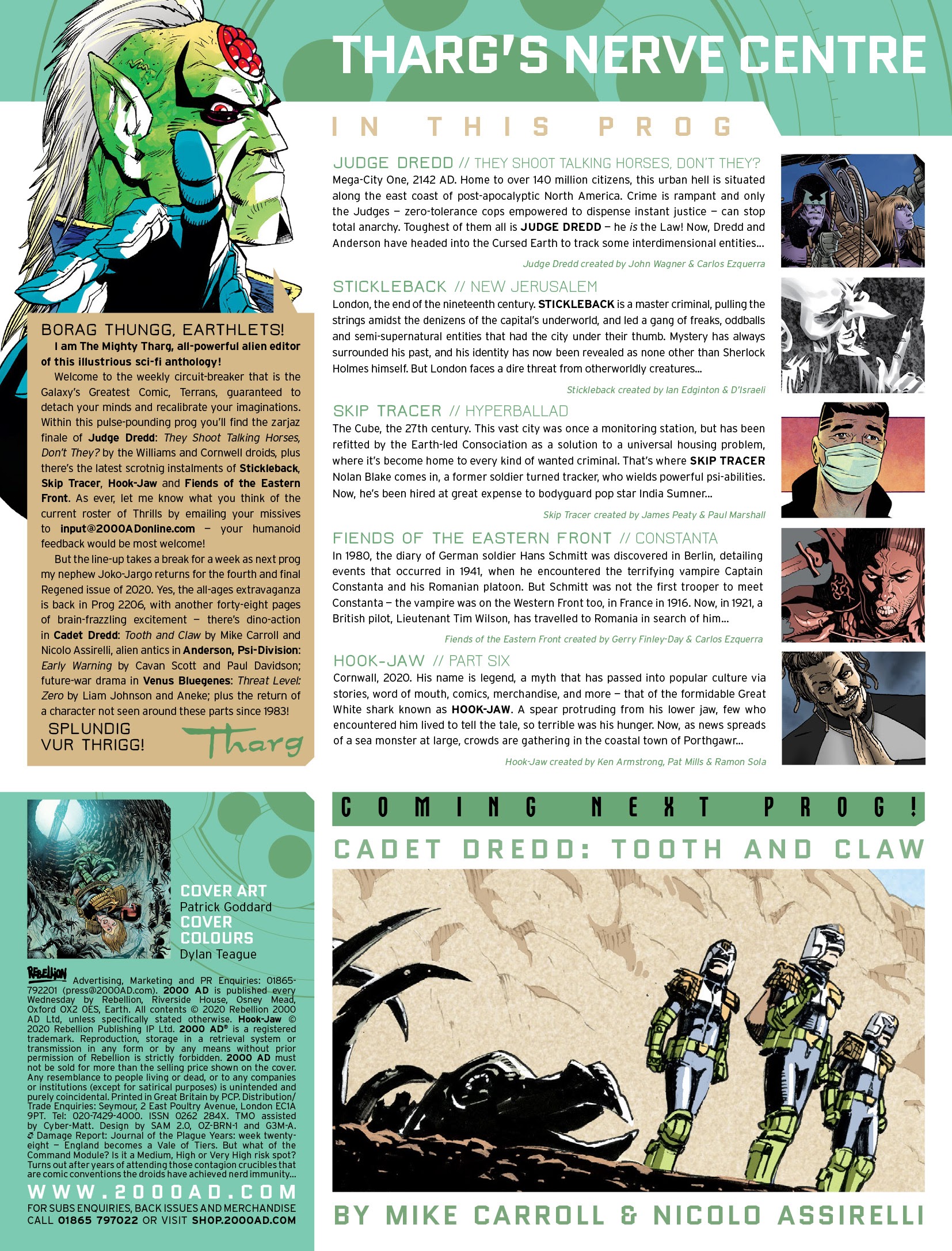 Read online 2000 AD comic -  Issue #2205 - 2