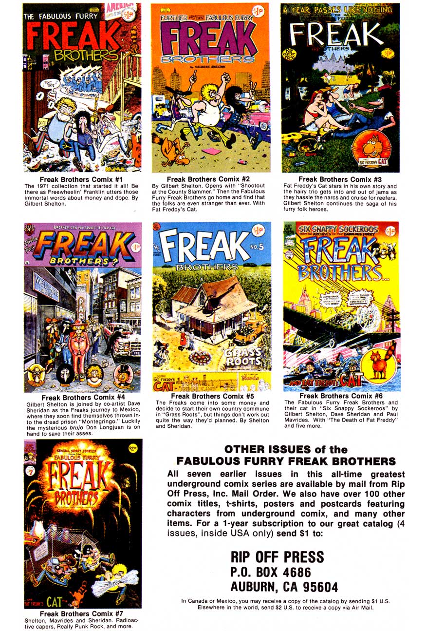 Read online The Fabulous Furry Freak Brothers comic -  Issue #8 - 33