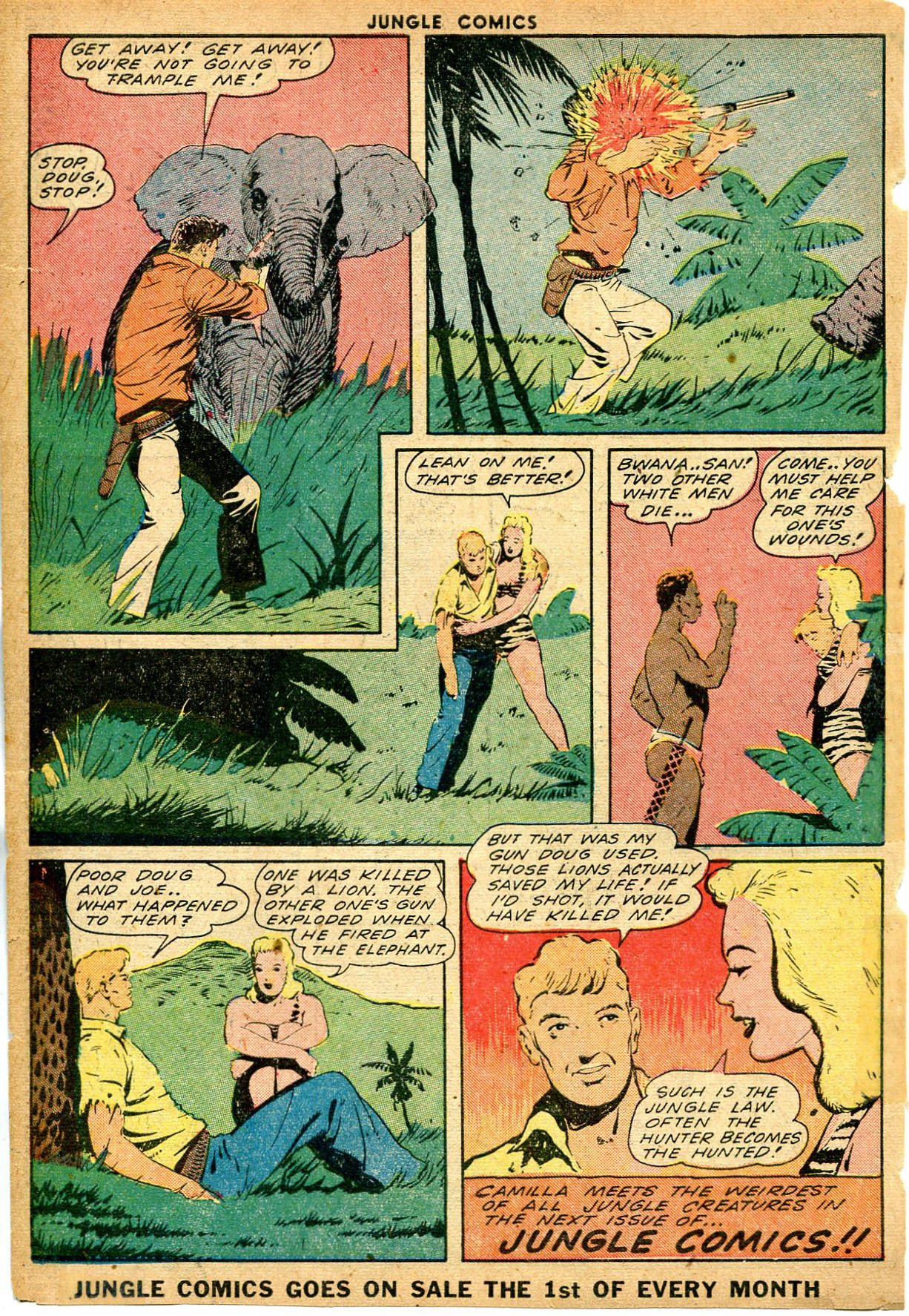 Read online Jungle Comics comic -  Issue #52 - 50