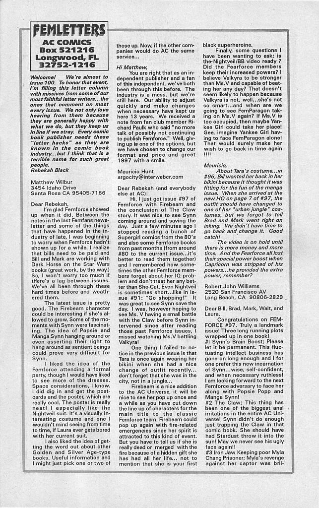 Read online Femforce comic -  Issue #99 - 31