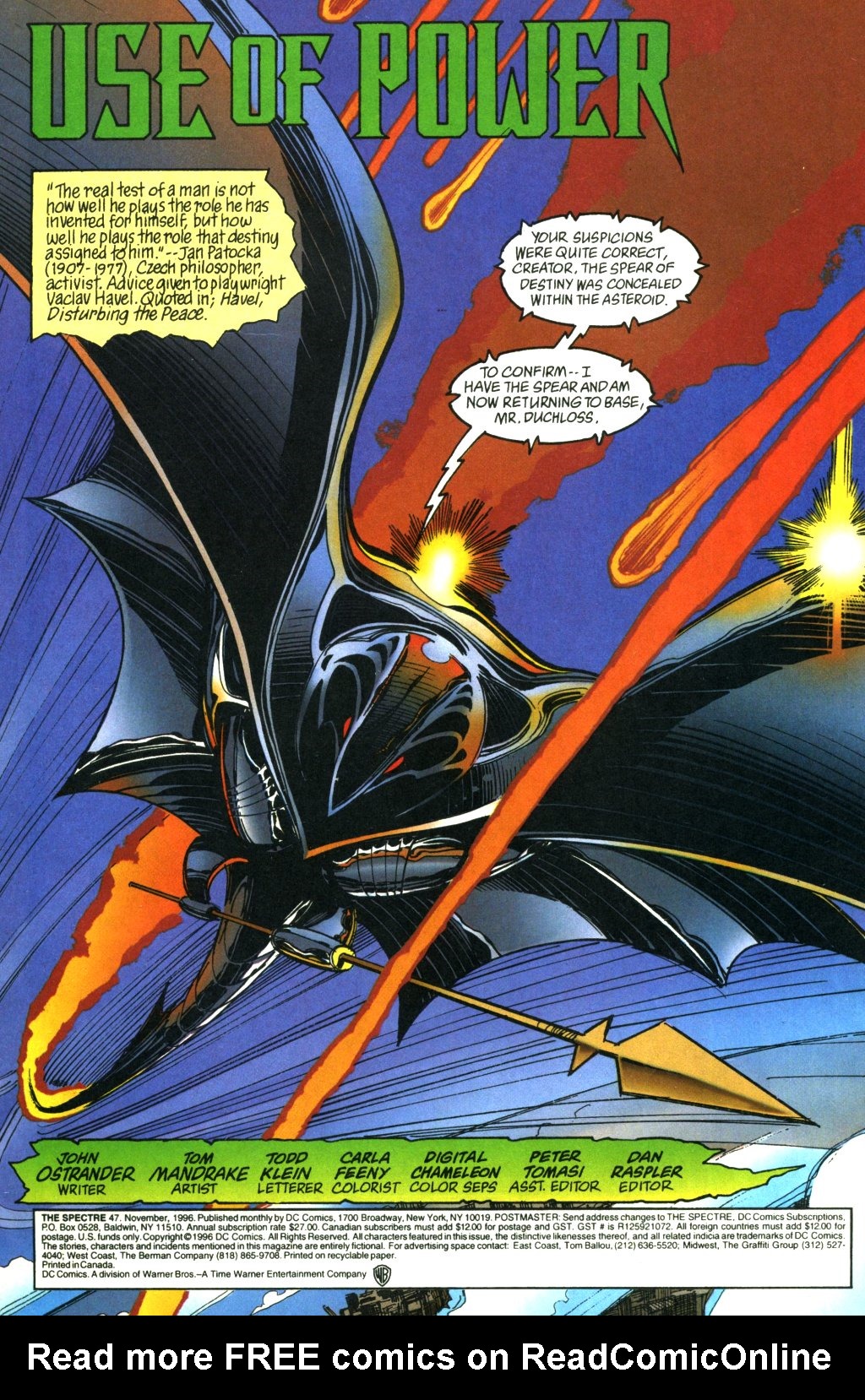 Read online The Spectre (1992) comic -  Issue #47 - 2