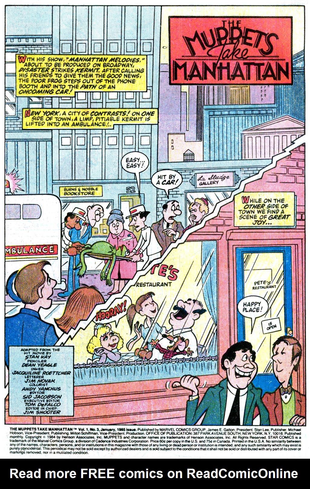 Read online The Muppets Take Manhattan comic -  Issue #3 - 2