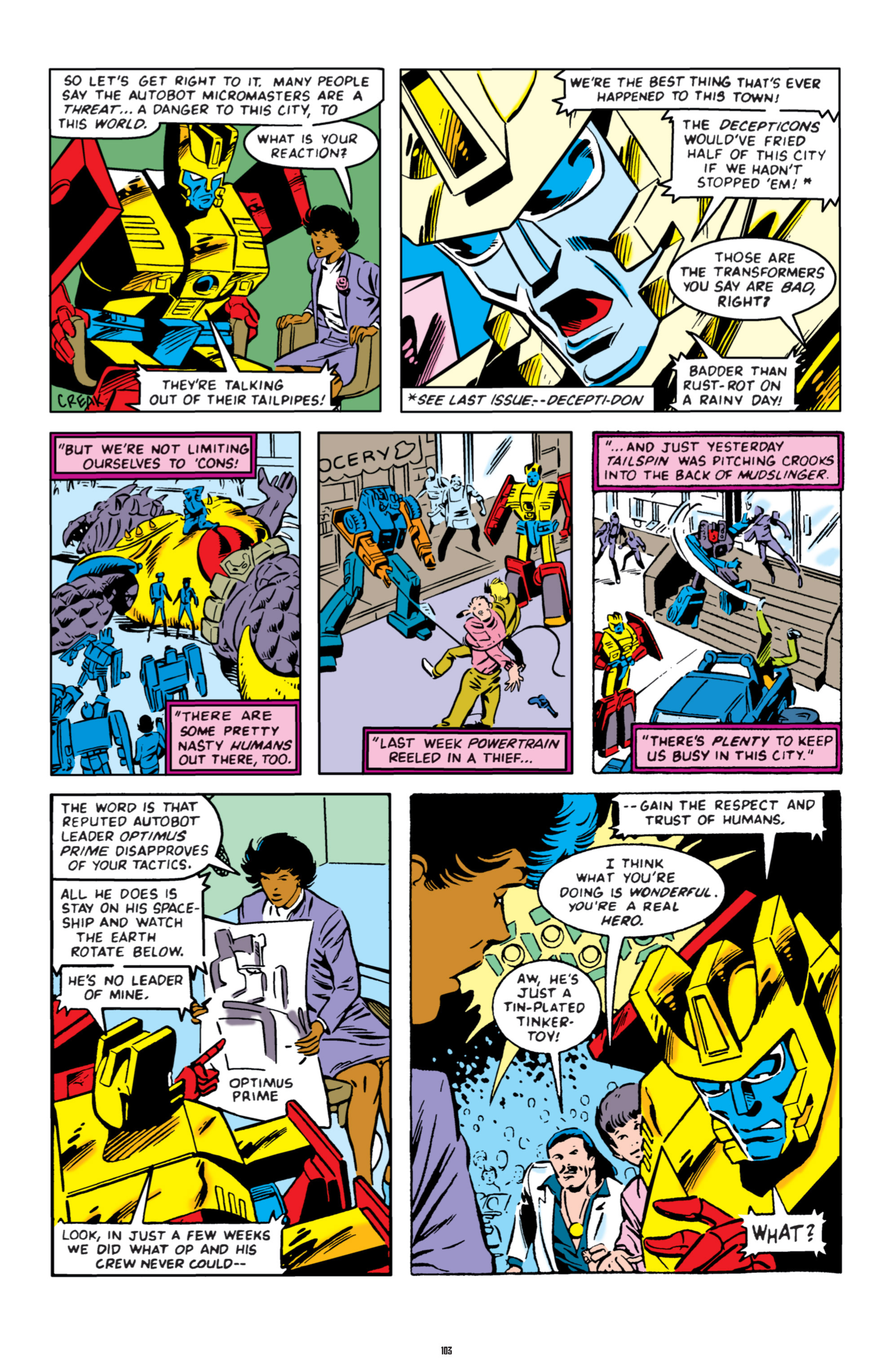 Read online The Transformers Classics comic -  Issue # TPB 5 - 104