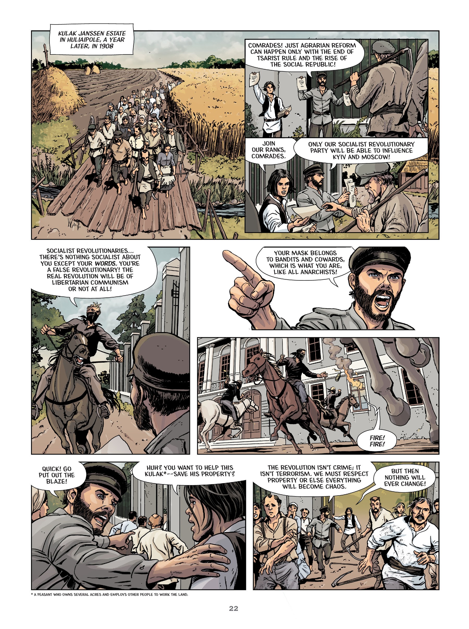 Read online Makhno: Ukrainian Freedom Fighter comic -  Issue # TPB - 23