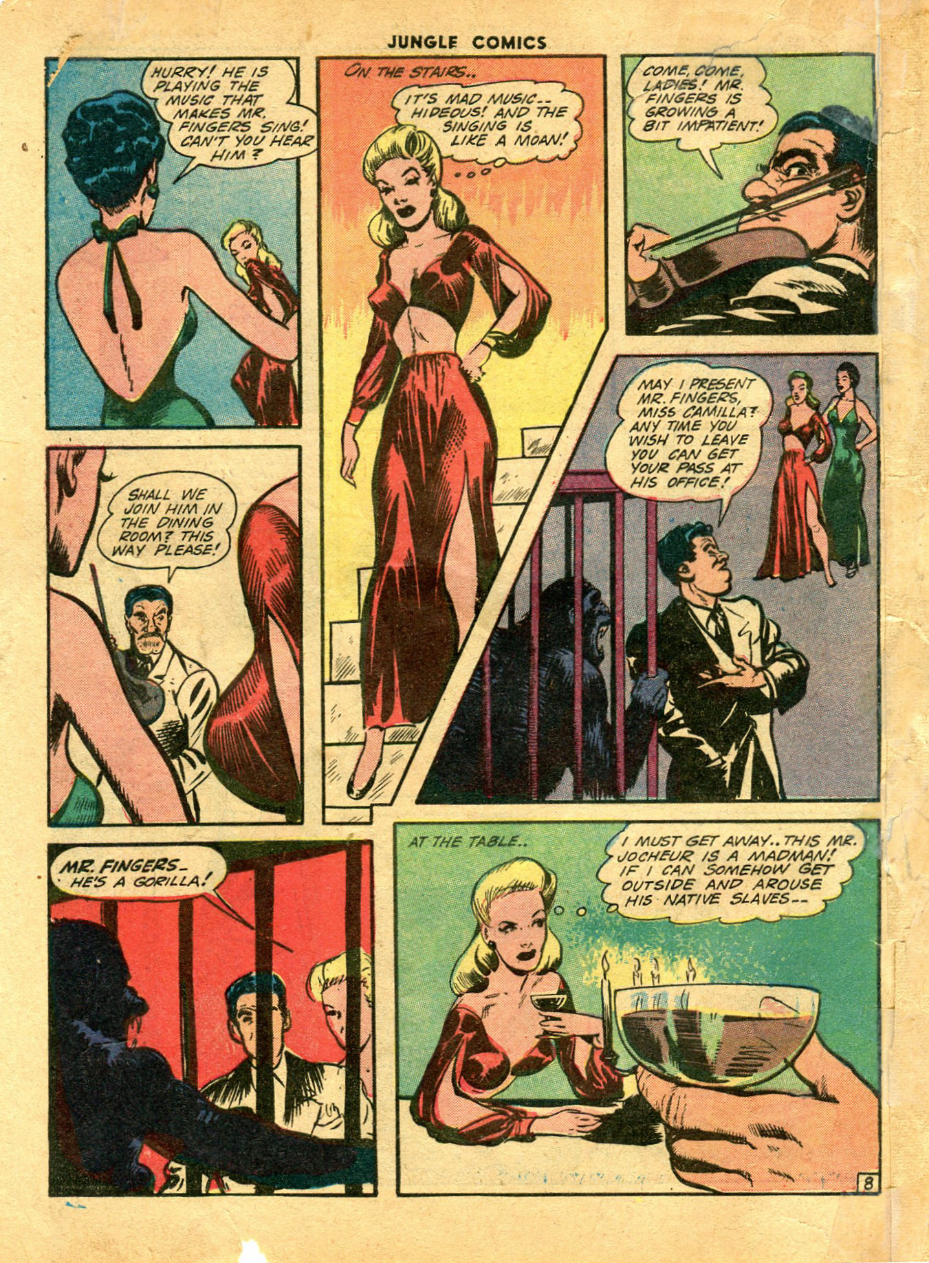 Read online Jungle Comics comic -  Issue #43 - 56