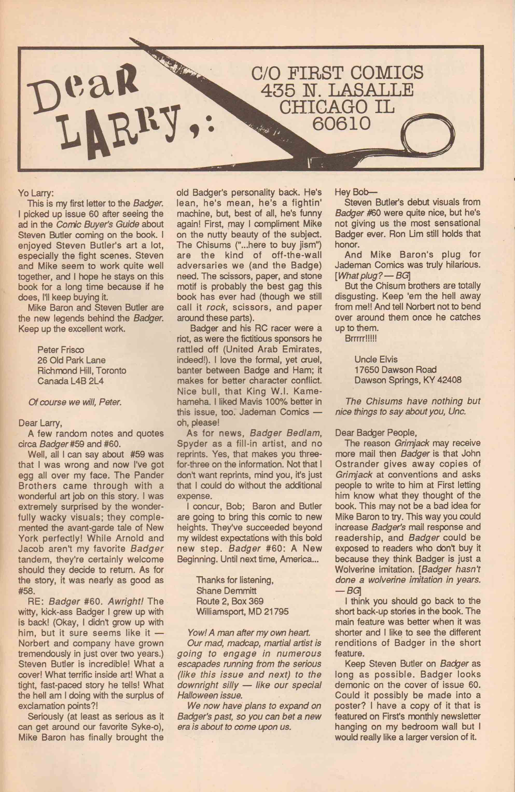 Read online The Badger comic -  Issue #62 - 33