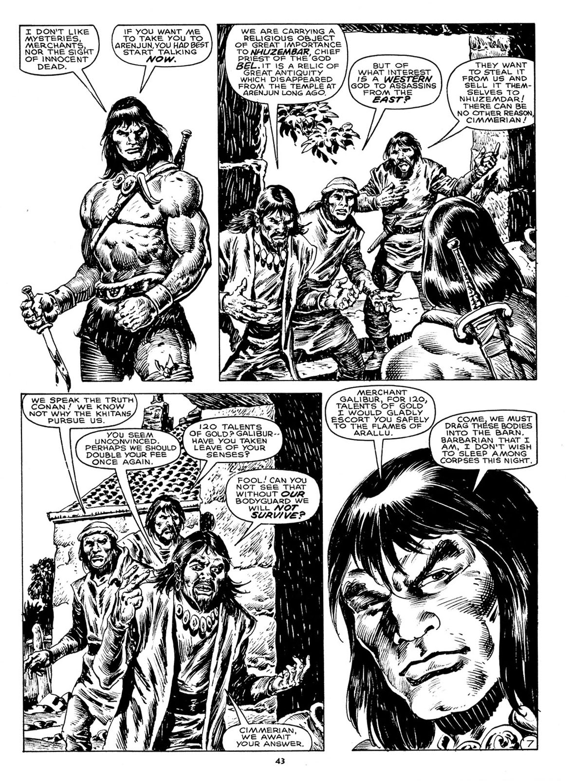 Read online The Savage Sword Of Conan comic -  Issue #211 - 41