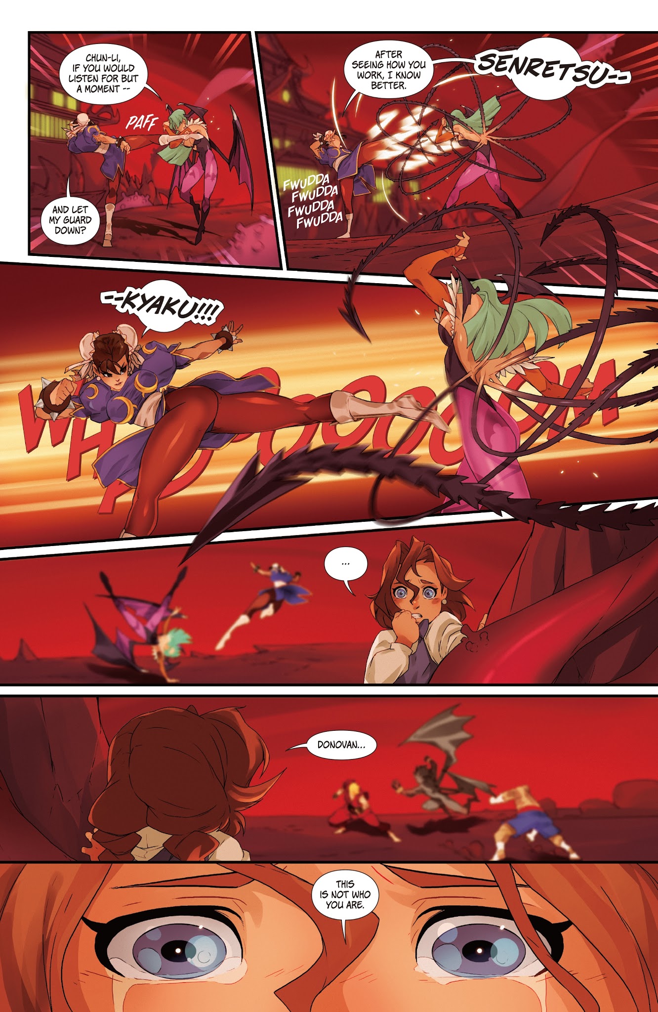 Read online Street Fighter VS Darkstalkers comic -  Issue #7 - 9