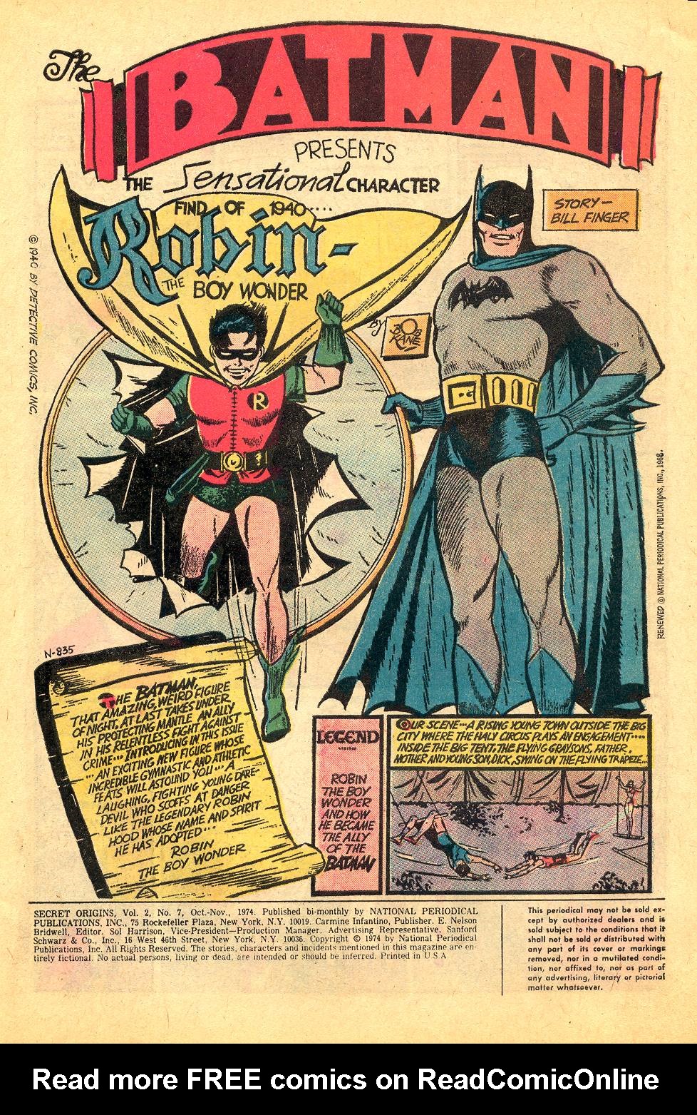 Read online Secret Origins (1973) comic -  Issue #7 - 3