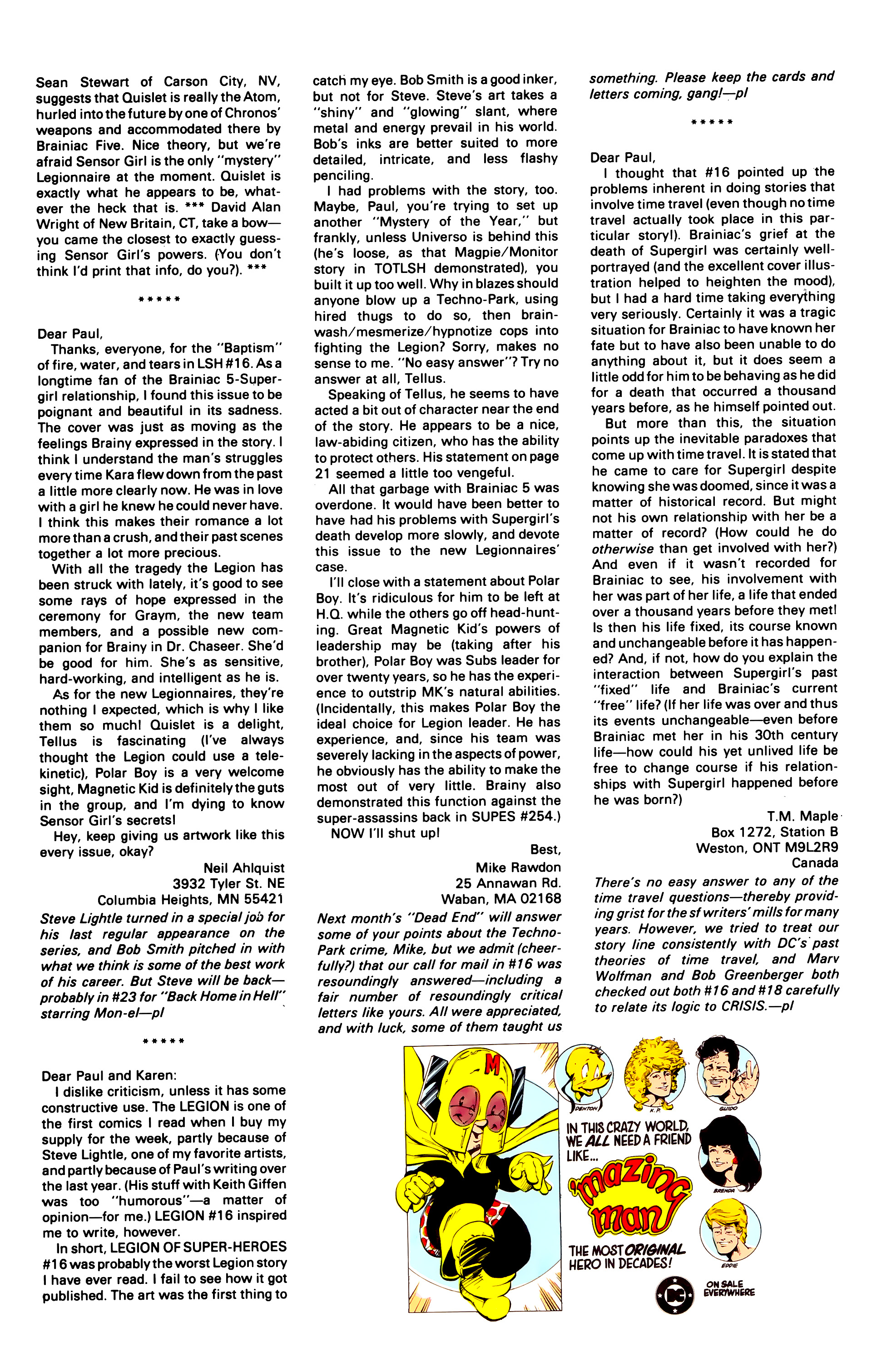 Read online Legion of Super-Heroes (1984) comic -  Issue #21 - 27