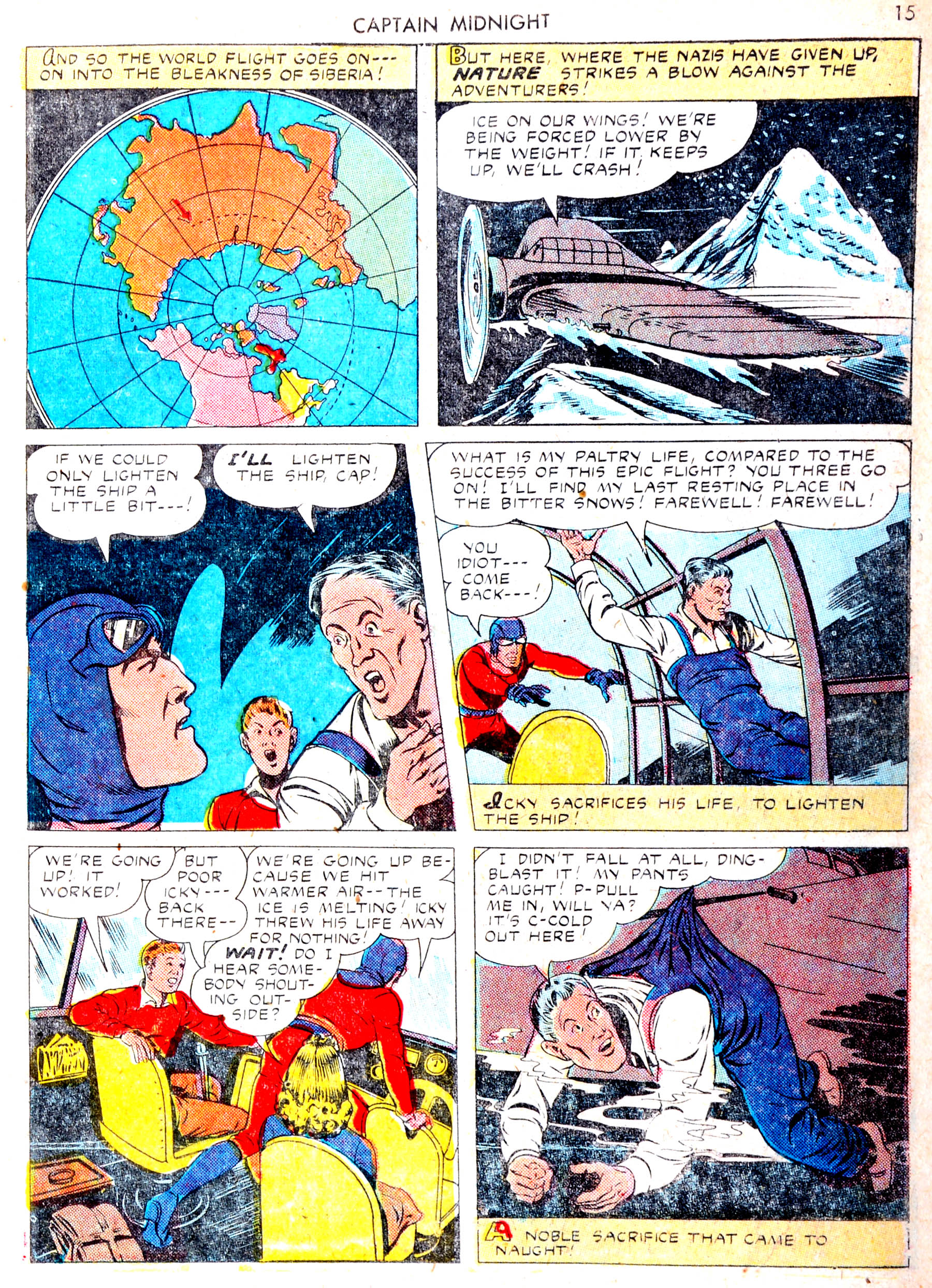 Read online Captain Midnight (1942) comic -  Issue #13 - 15