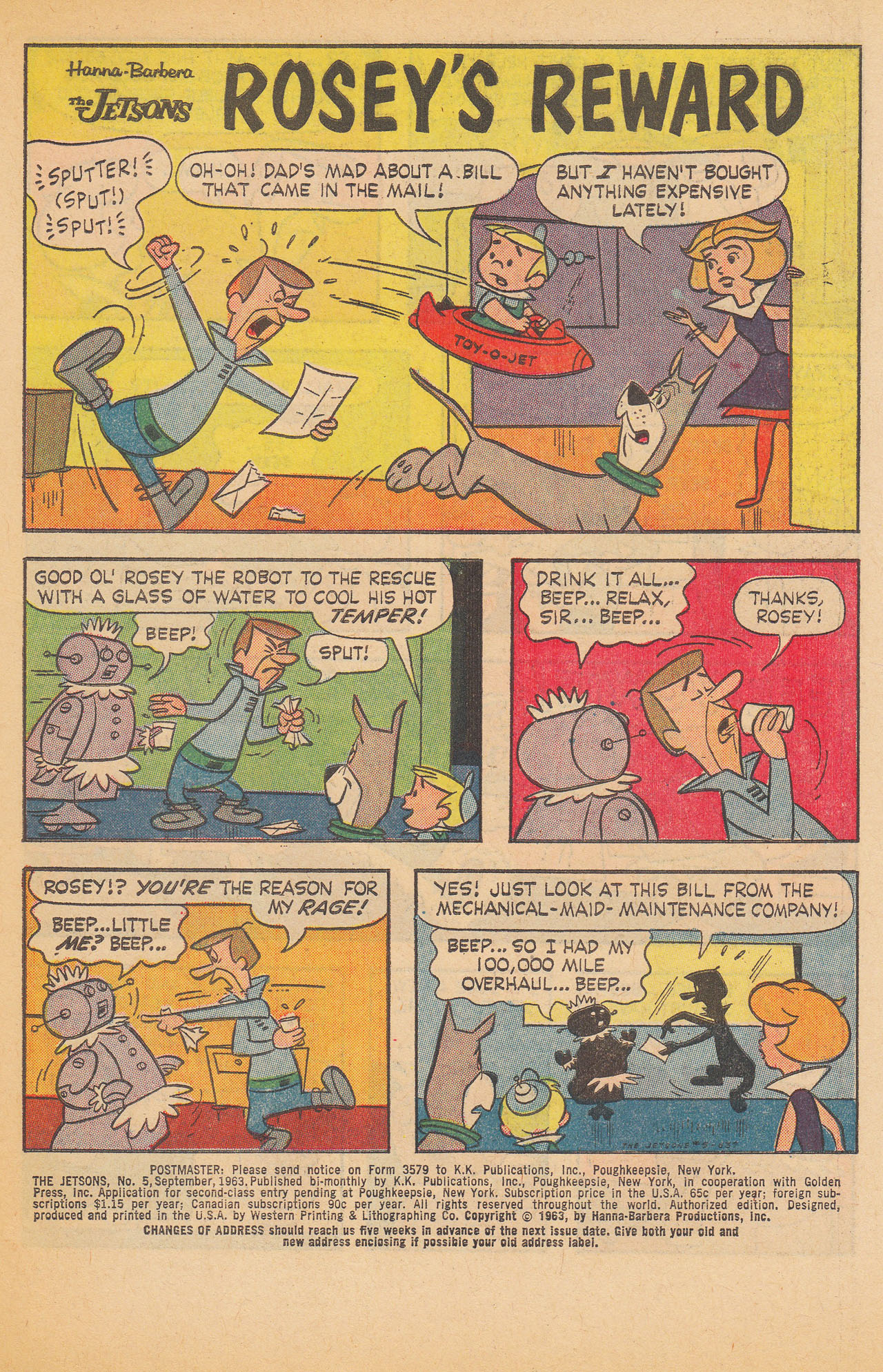 Read online The Jetsons (1963) comic -  Issue #5 - 3