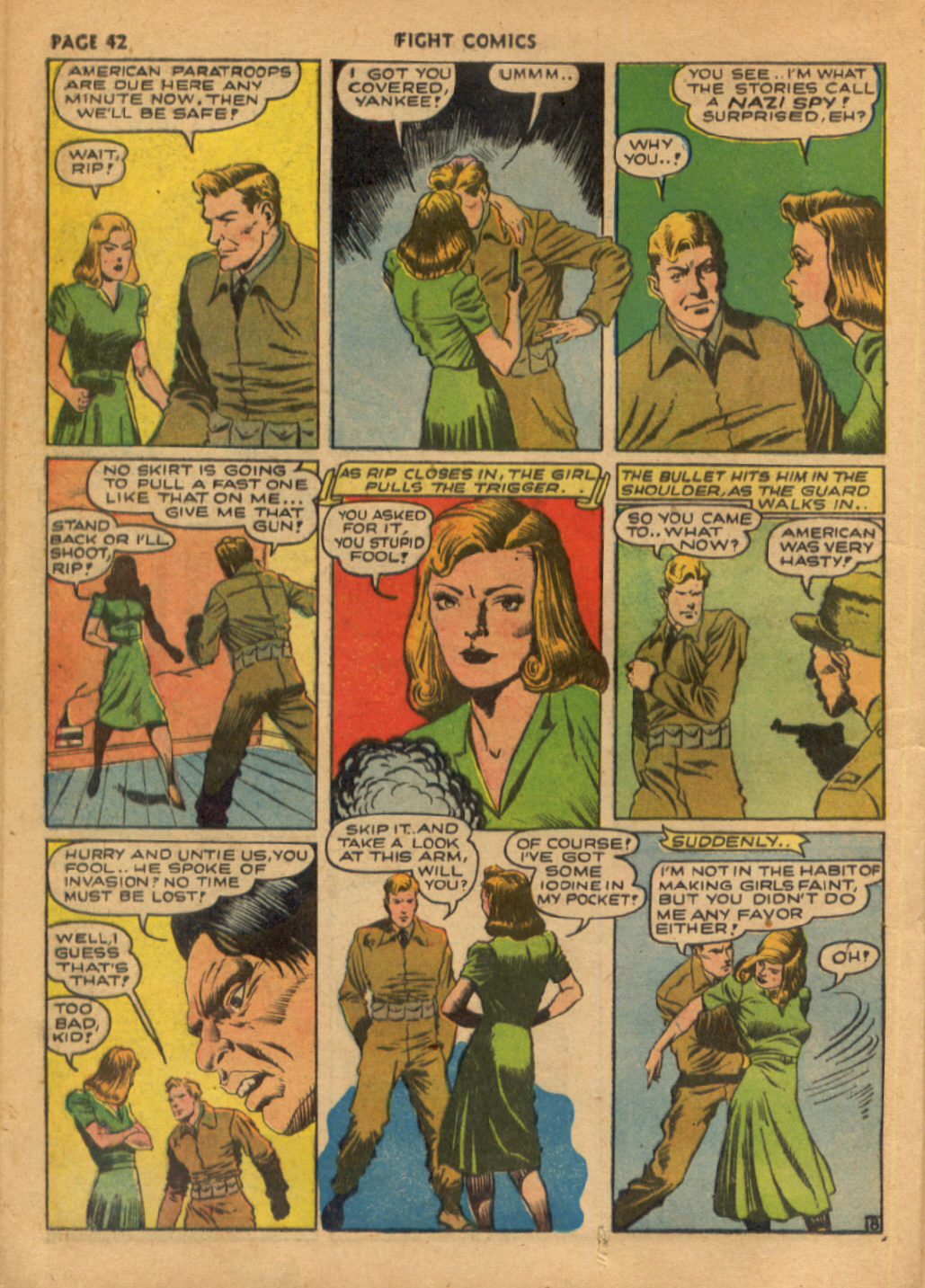 Read online Fight Comics comic -  Issue #19 - 44