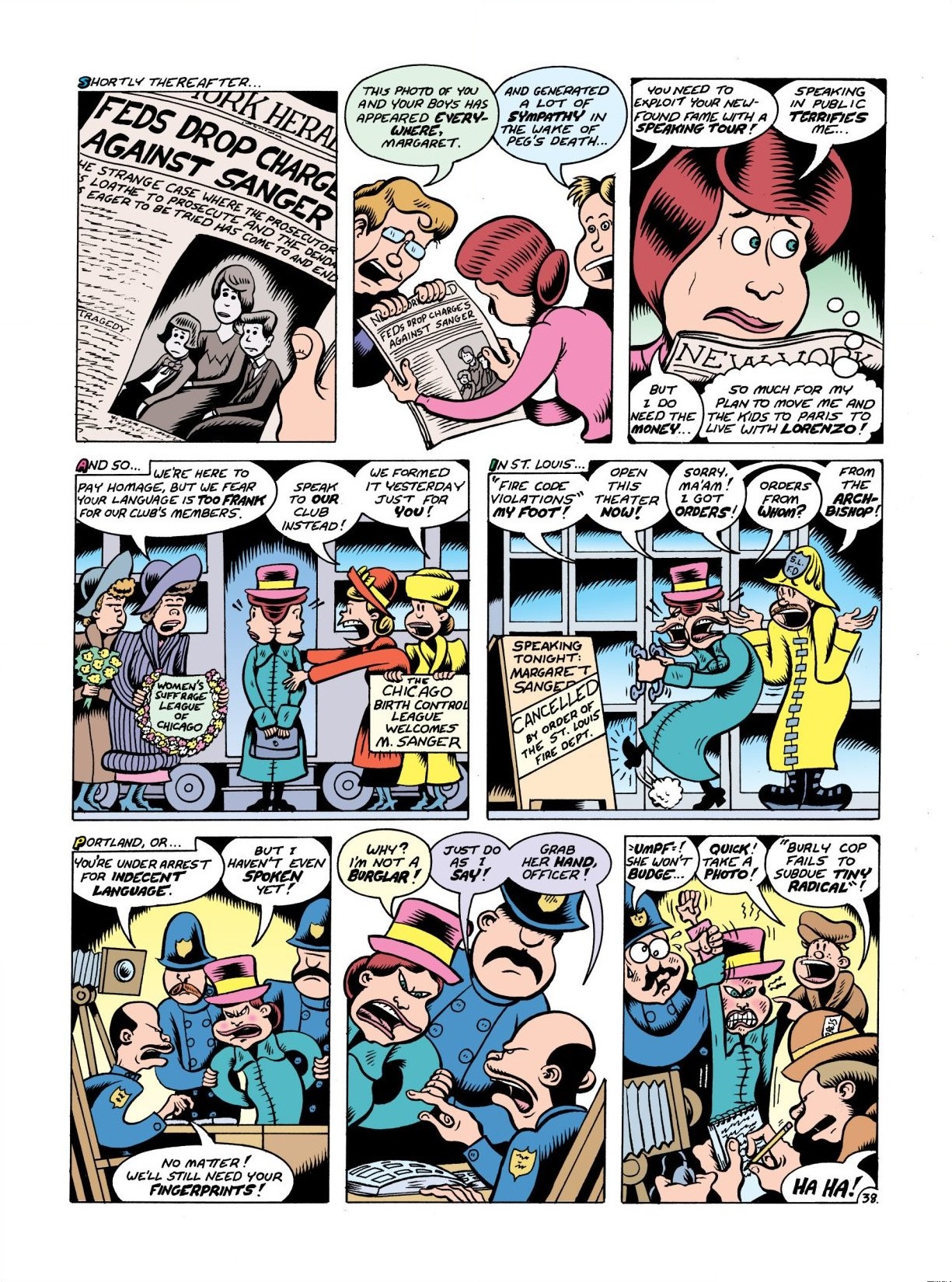 Read online Woman Rebel: The Margaret Sanger Story comic -  Issue # TPB - 45