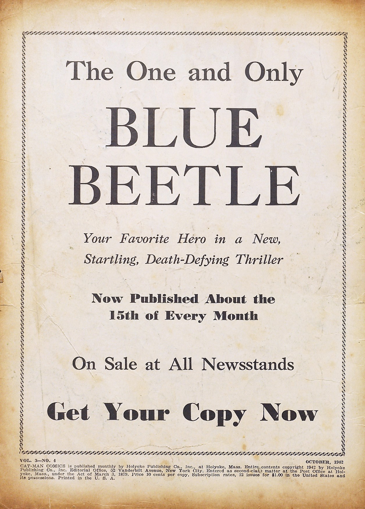 Read online Cat-Man Comics comic -  Issue #14 - 2