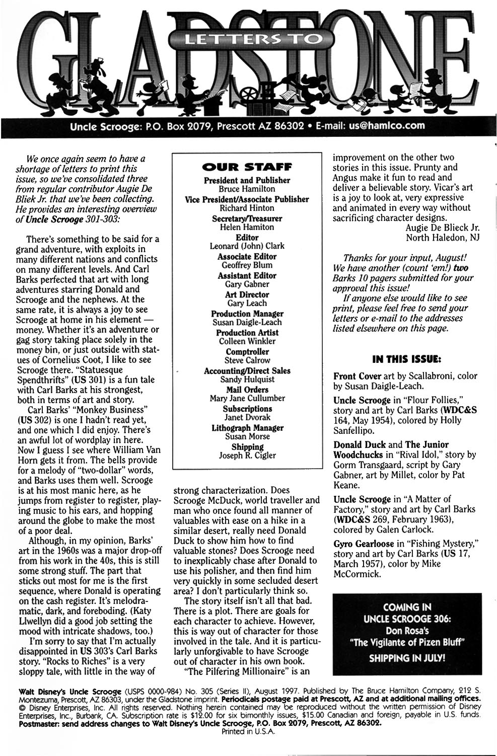 Read online Uncle Scrooge (1953) comic -  Issue #305 - 2