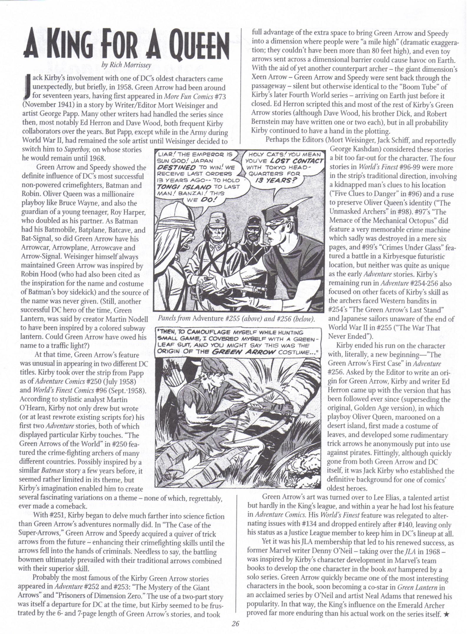 Read online The Jack Kirby Collector comic -  Issue #17 - 26